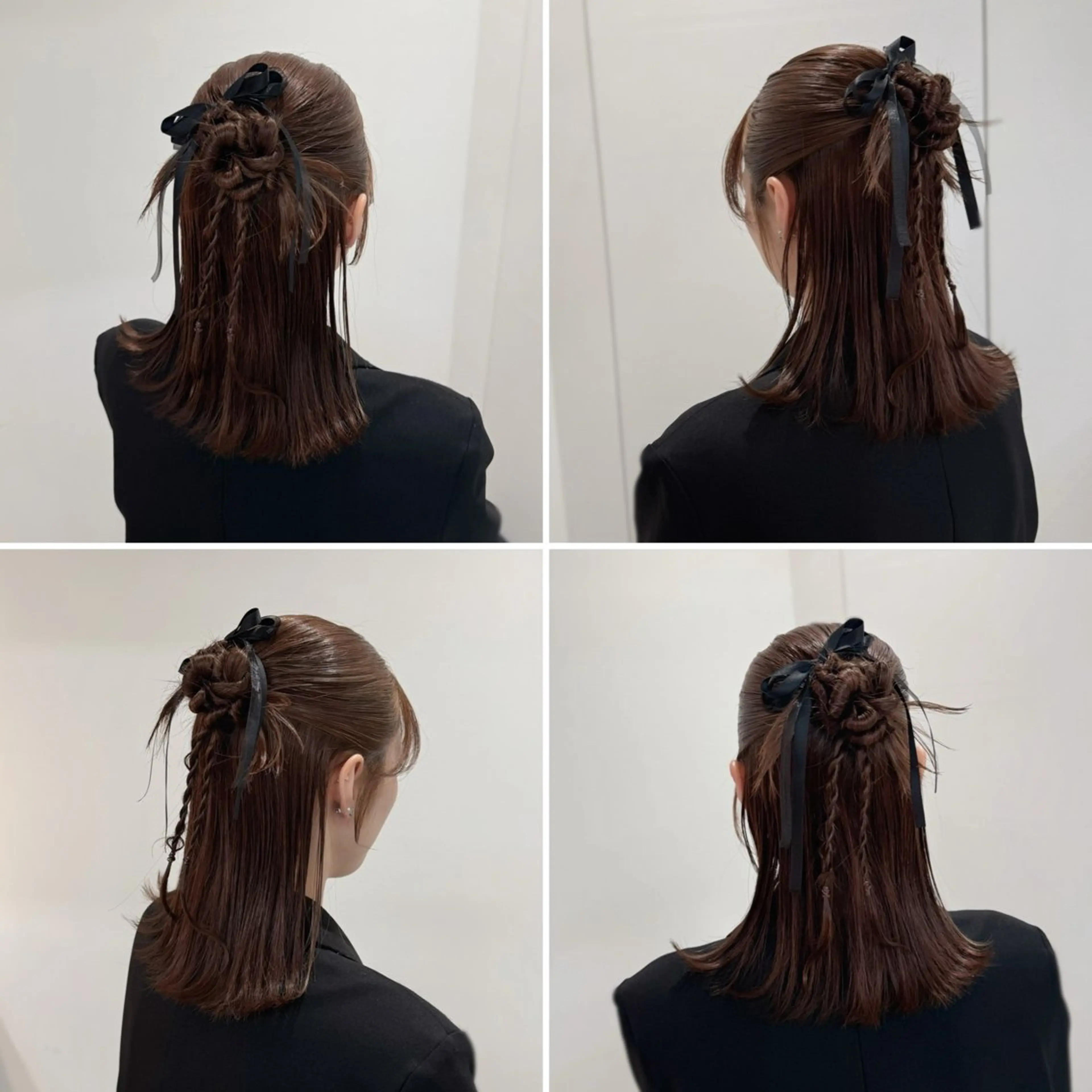 セミロング カラー ヘアアレンジ ヘアセット 縮毛矯正+モテカラー 🎀✨MIHOのヘアスタイル