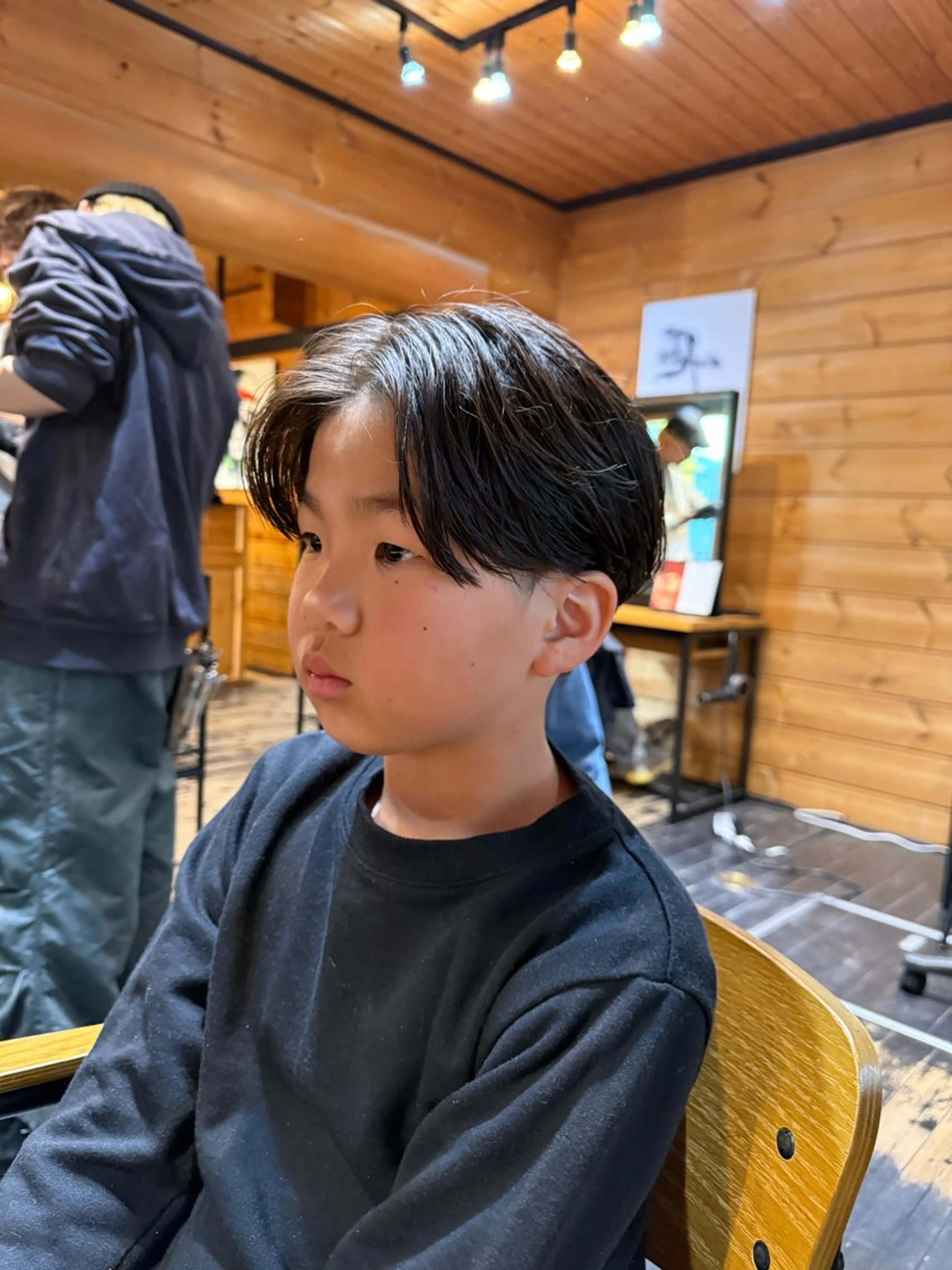 メンズ センターパート 古賀 雄大のヘアスタイル