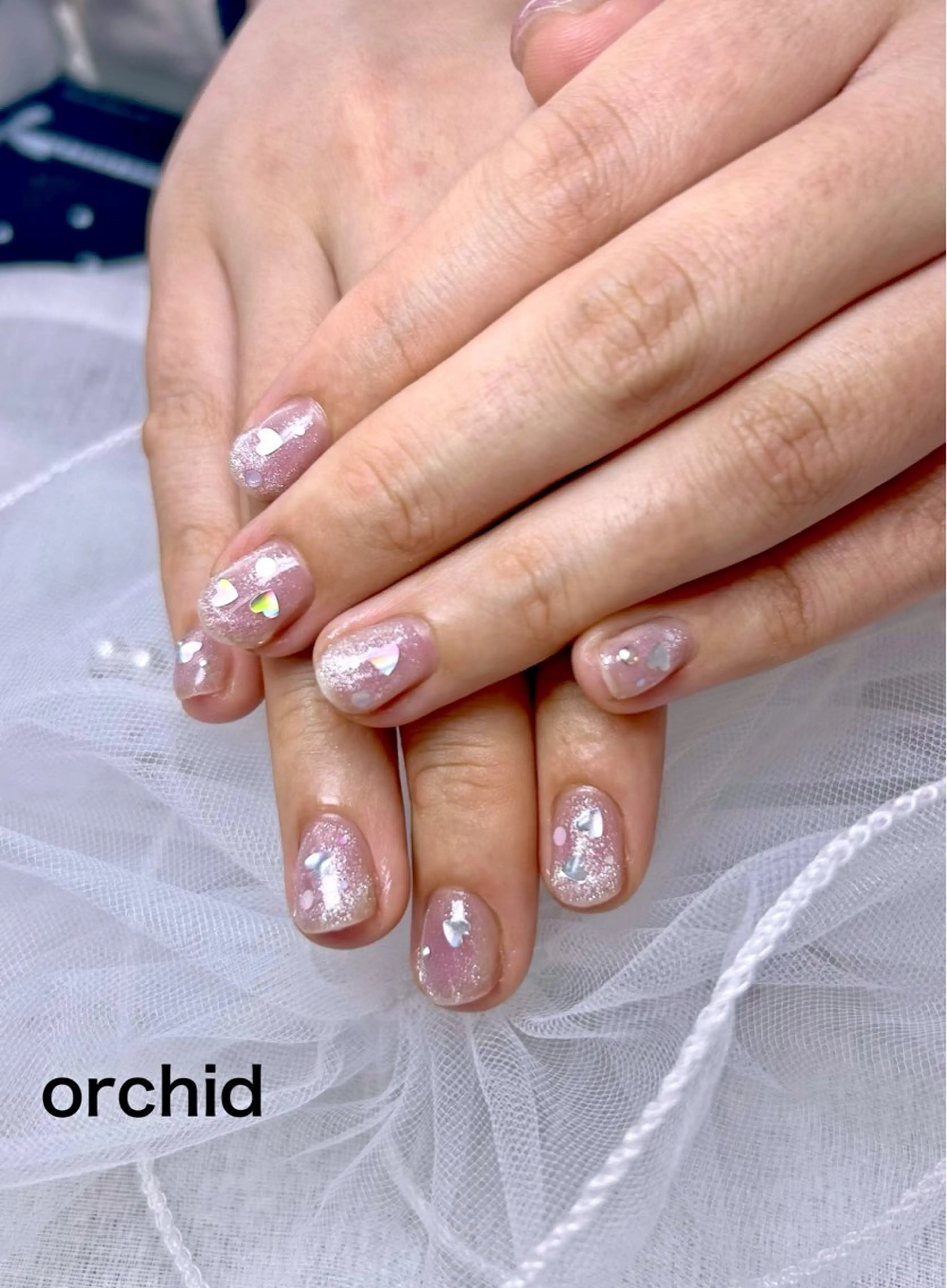 ネイル ハンドネイル orchid ♡オーキッドのネイルデザイン