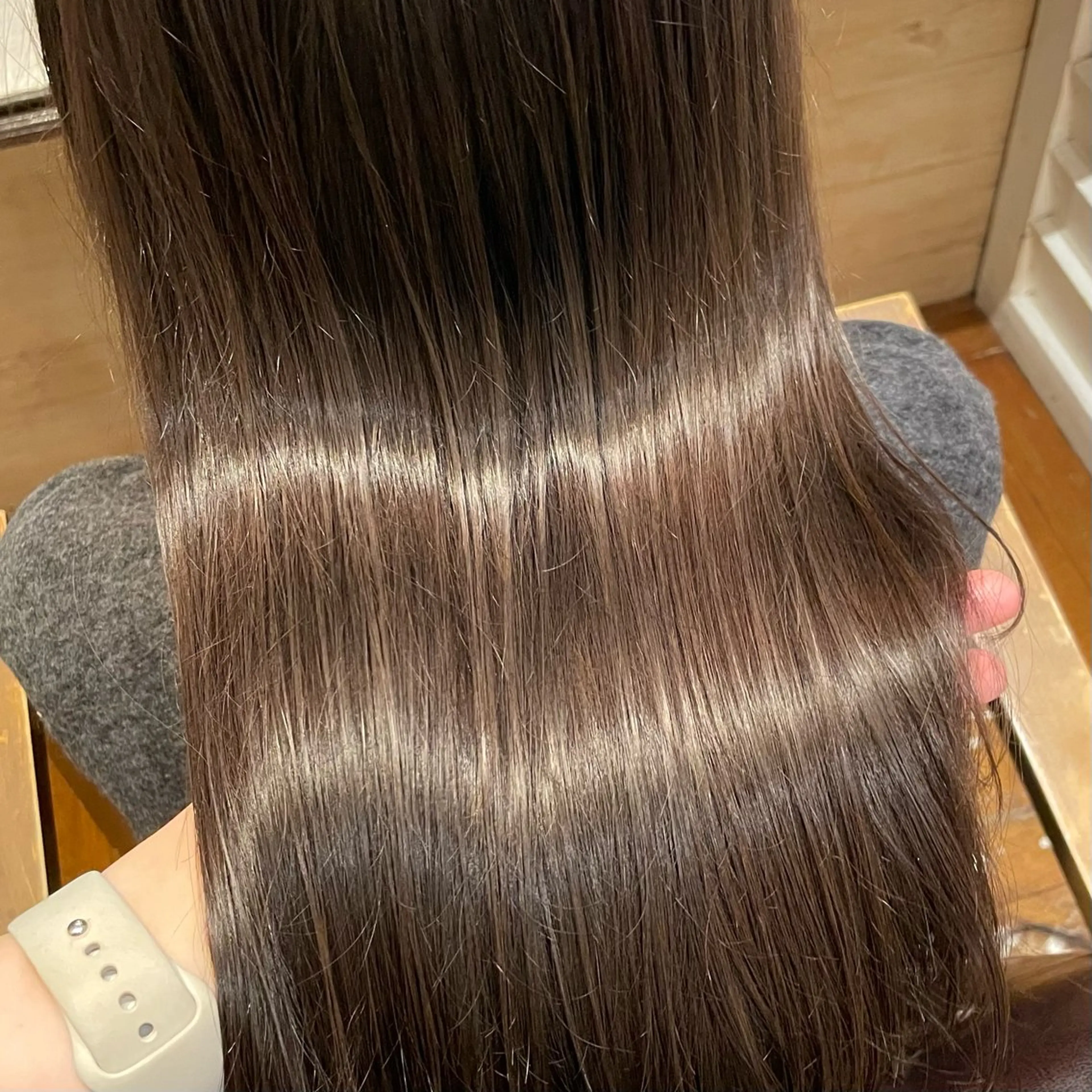 セミロング トリートメント カット 縮毛矯正 トリートメント ボブ/縮毛矯正/レイ ヤー♡Natsukiのヘアスタイル