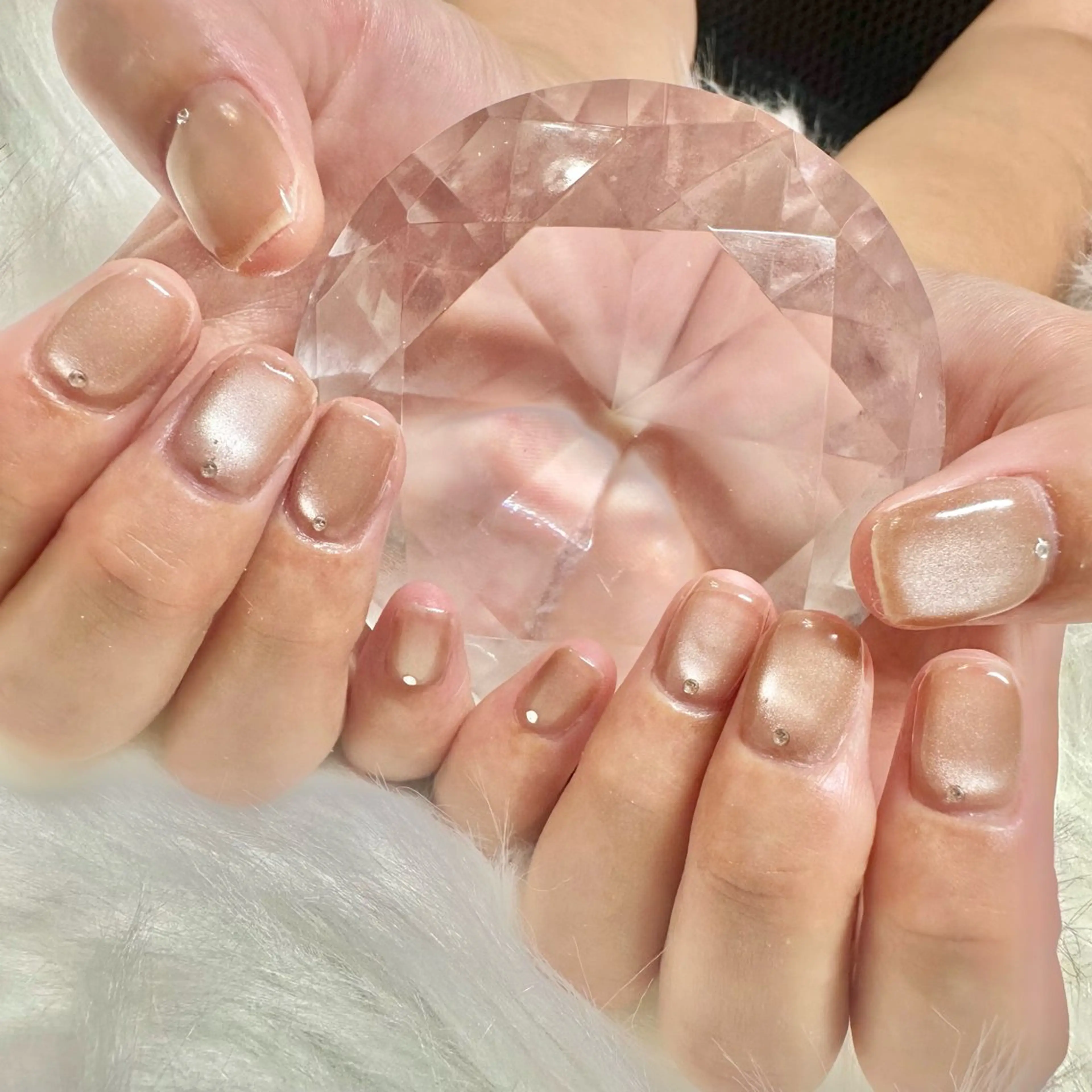 ✨マグネットorフラッシュワンカラーネイル✨オフ＋￥800  初回オフ無料💖の写真