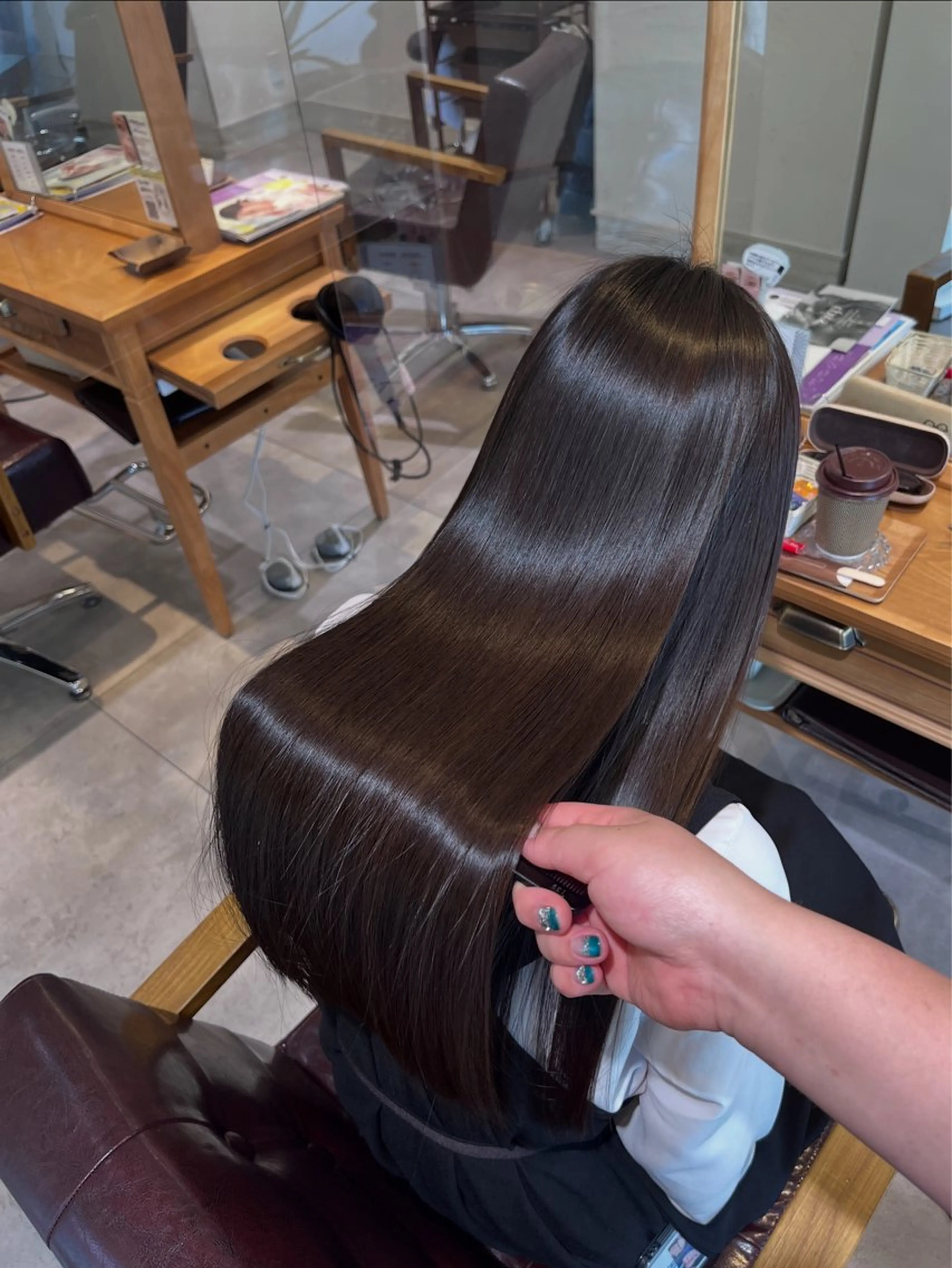 ロング カラー カット ヘアカラー トリートメント KAORU/絹髪 /髪質改善/奈良のヘアスタイル