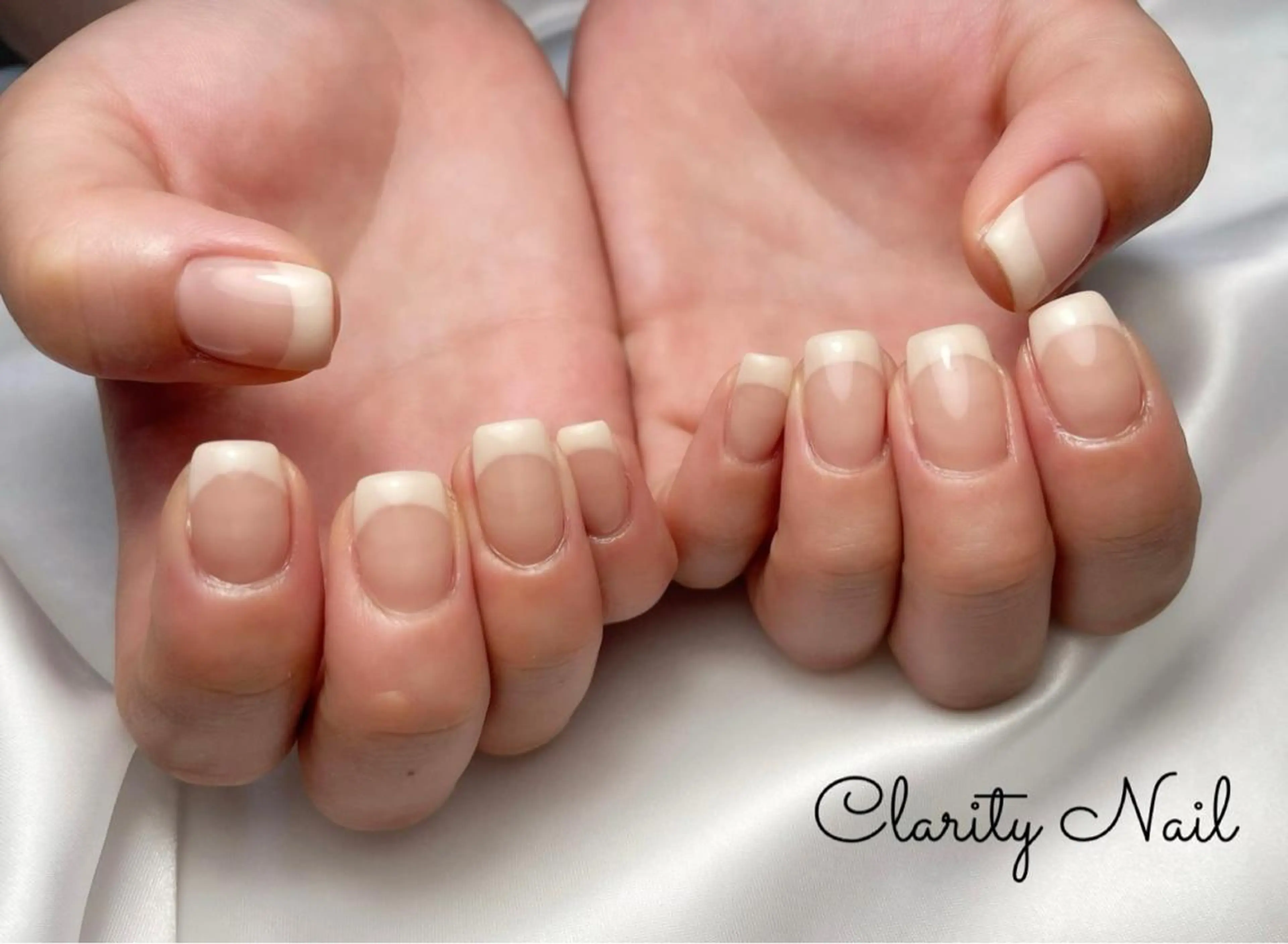 ネイル フレンチネイル ハンドネイル Clarity Nailのネイルデザイン