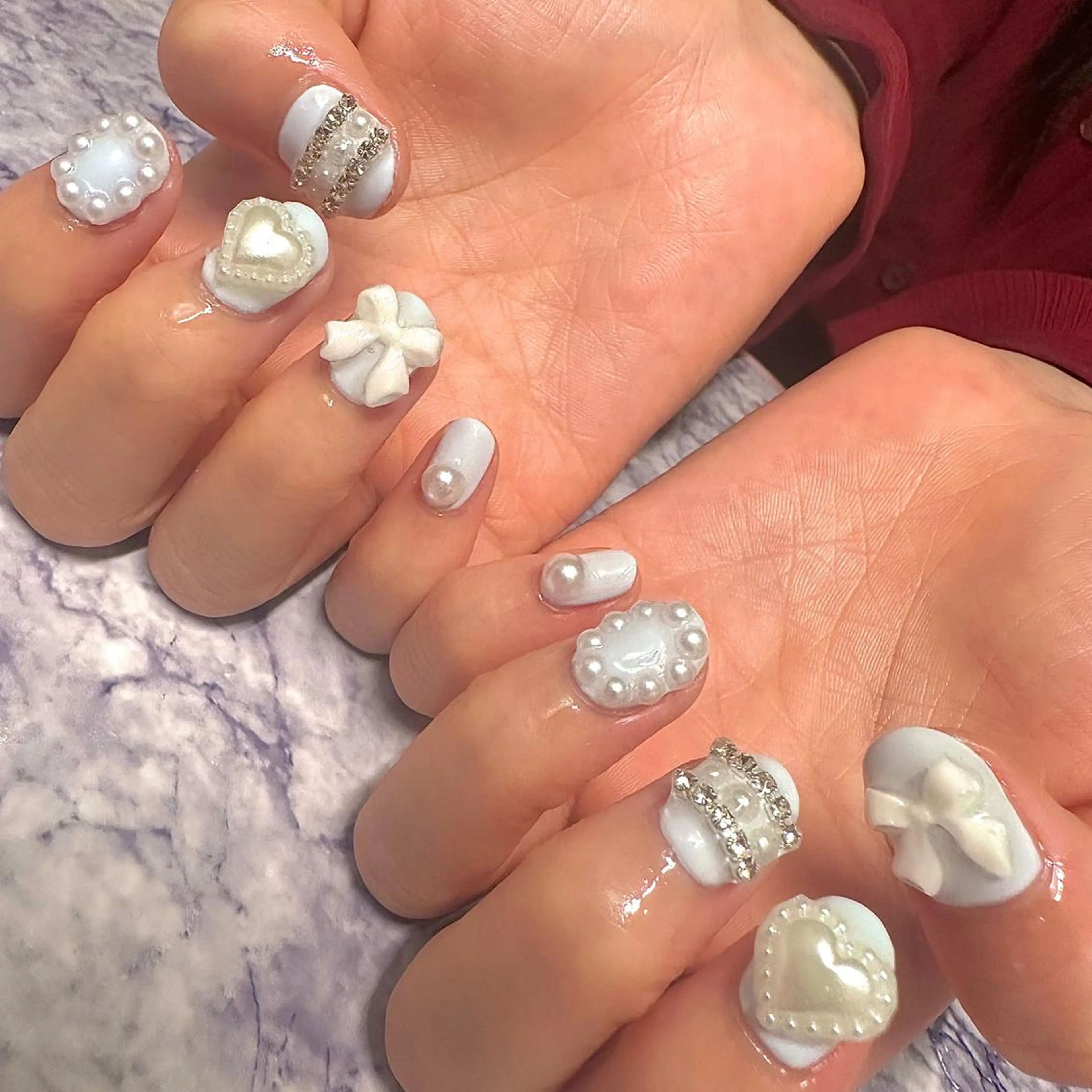 ネイル ワンホンネイル ハンドネイル フットネイル Pretzels🥨 【プレッツェル】ミウのネイルデザイン