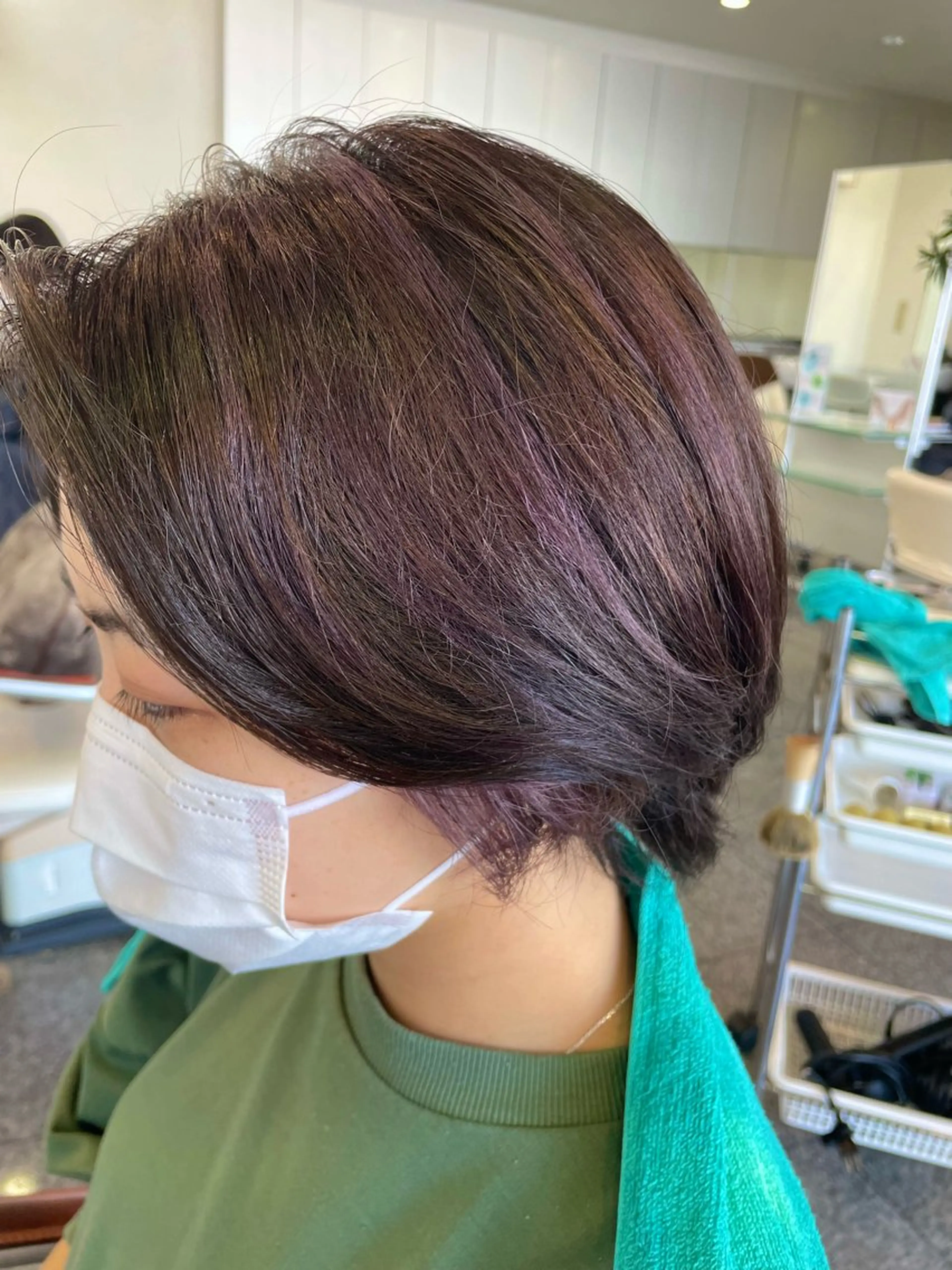 カラー ハイライトカラー ヘアカラー トリートメント ハイトーン/ブリーチ 🤍足立里湖のヘアスタイル