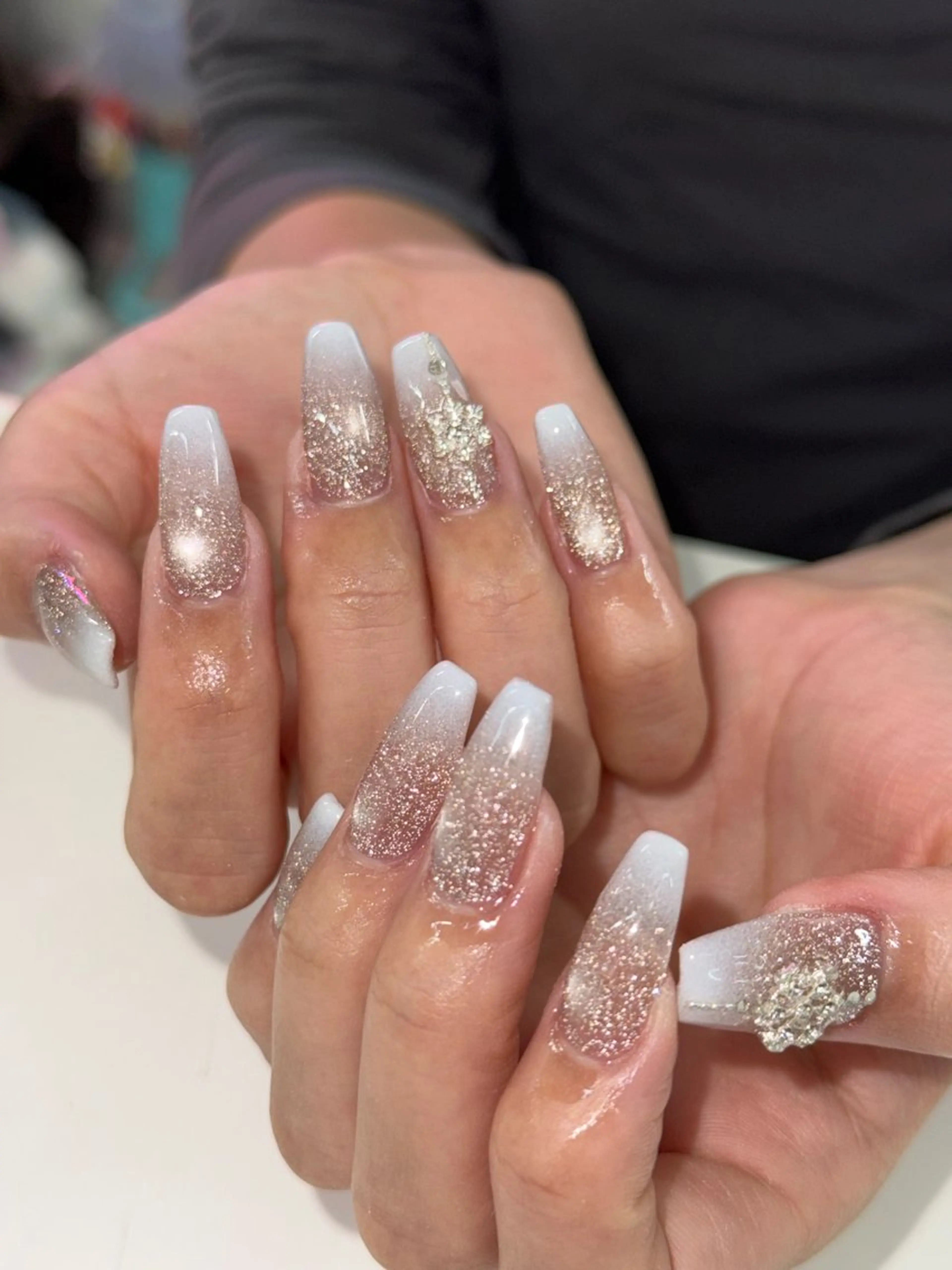 ネイル フラッシュネイル ロングネイル WOLTOKYO渋谷 yunaのネイルデザイン