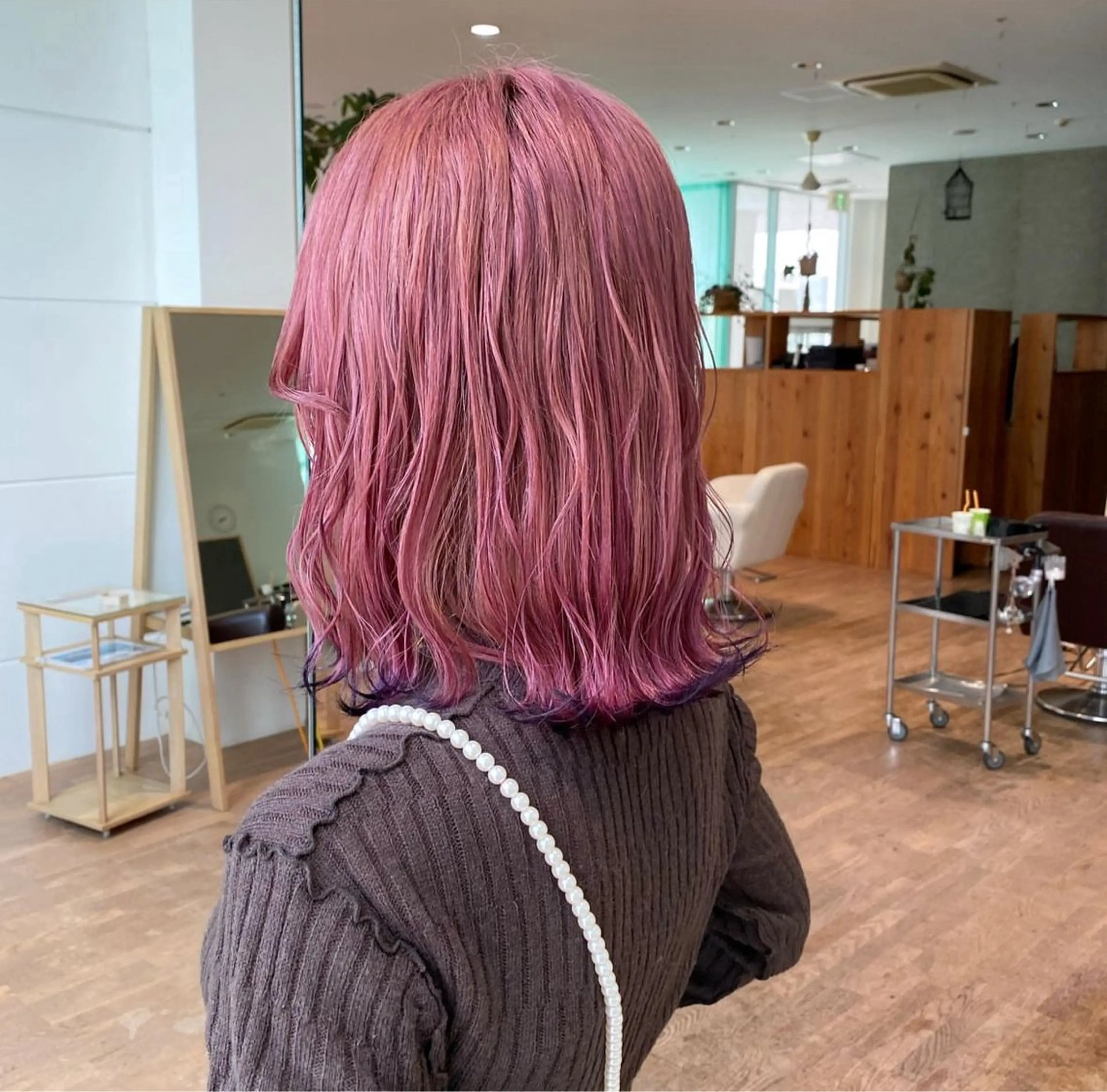 ミディアム カラー MUKU ひかるのヘアスタイル