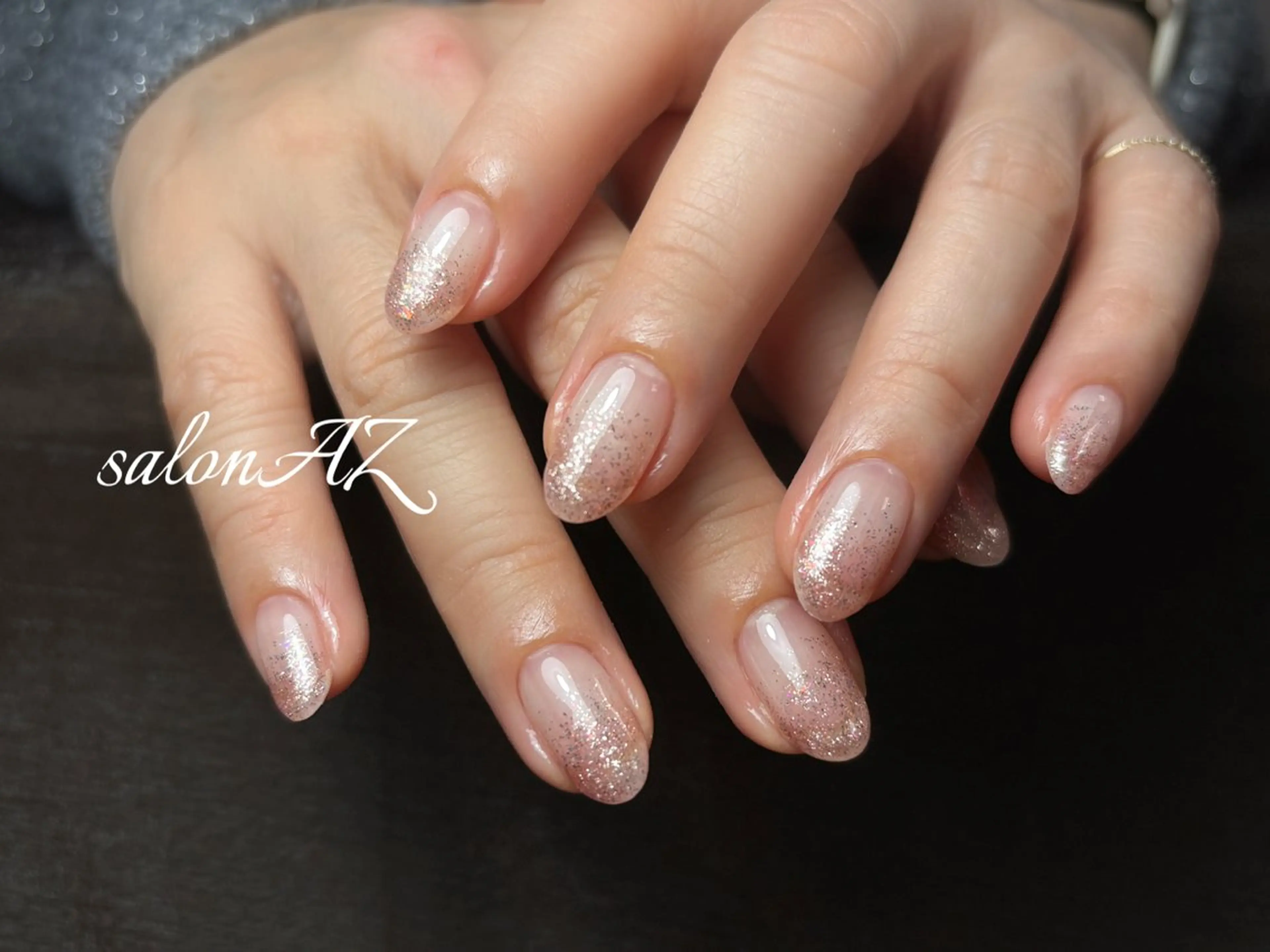 ネイル アートネイル 長さ出し フットネイル フレンチネイル ジェルネイル ハンドネイル salon AZのネイルデザイン