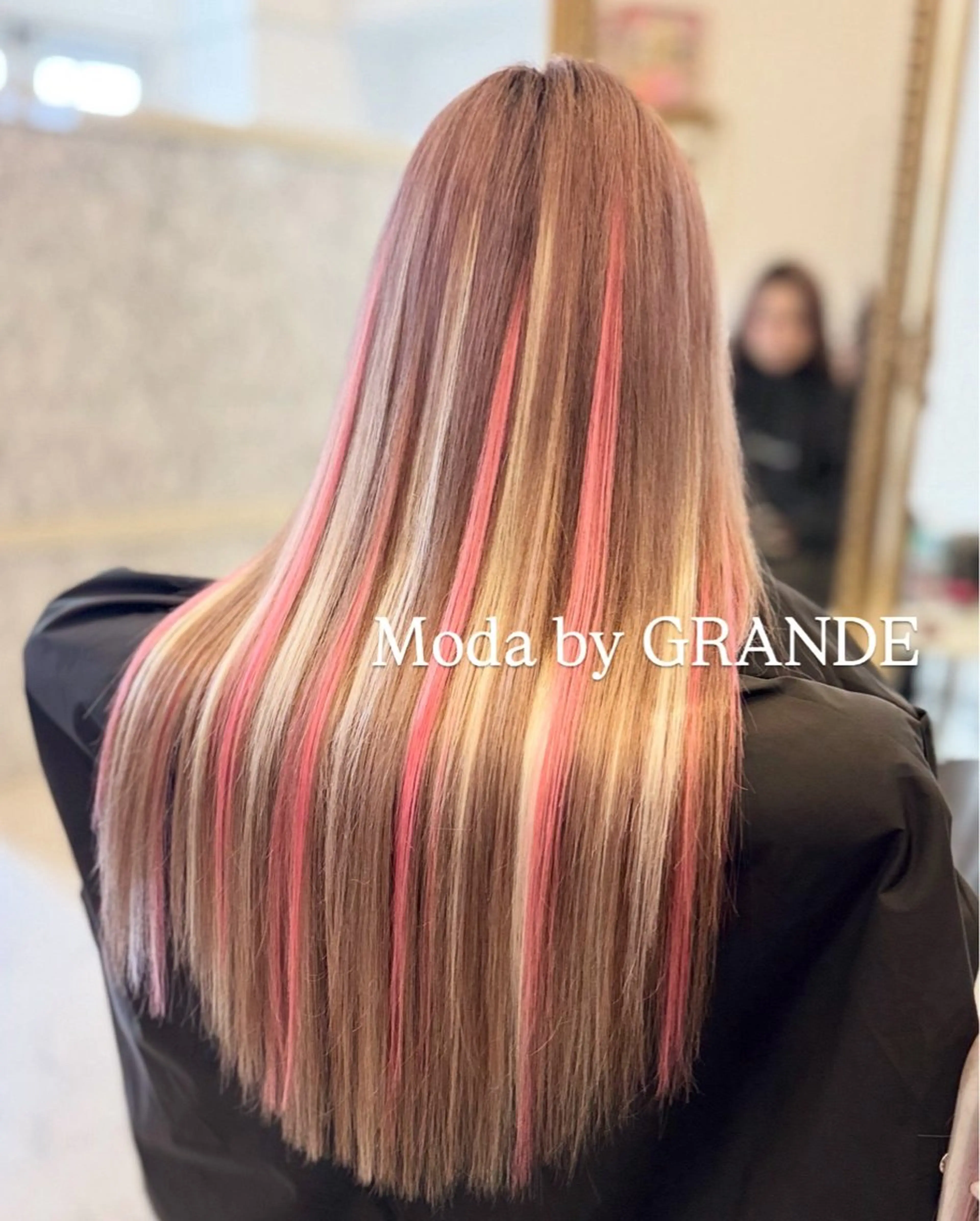 ロング カラー カット ヘアカラー エクステ JADE 💎 Yukiのヘアスタイル