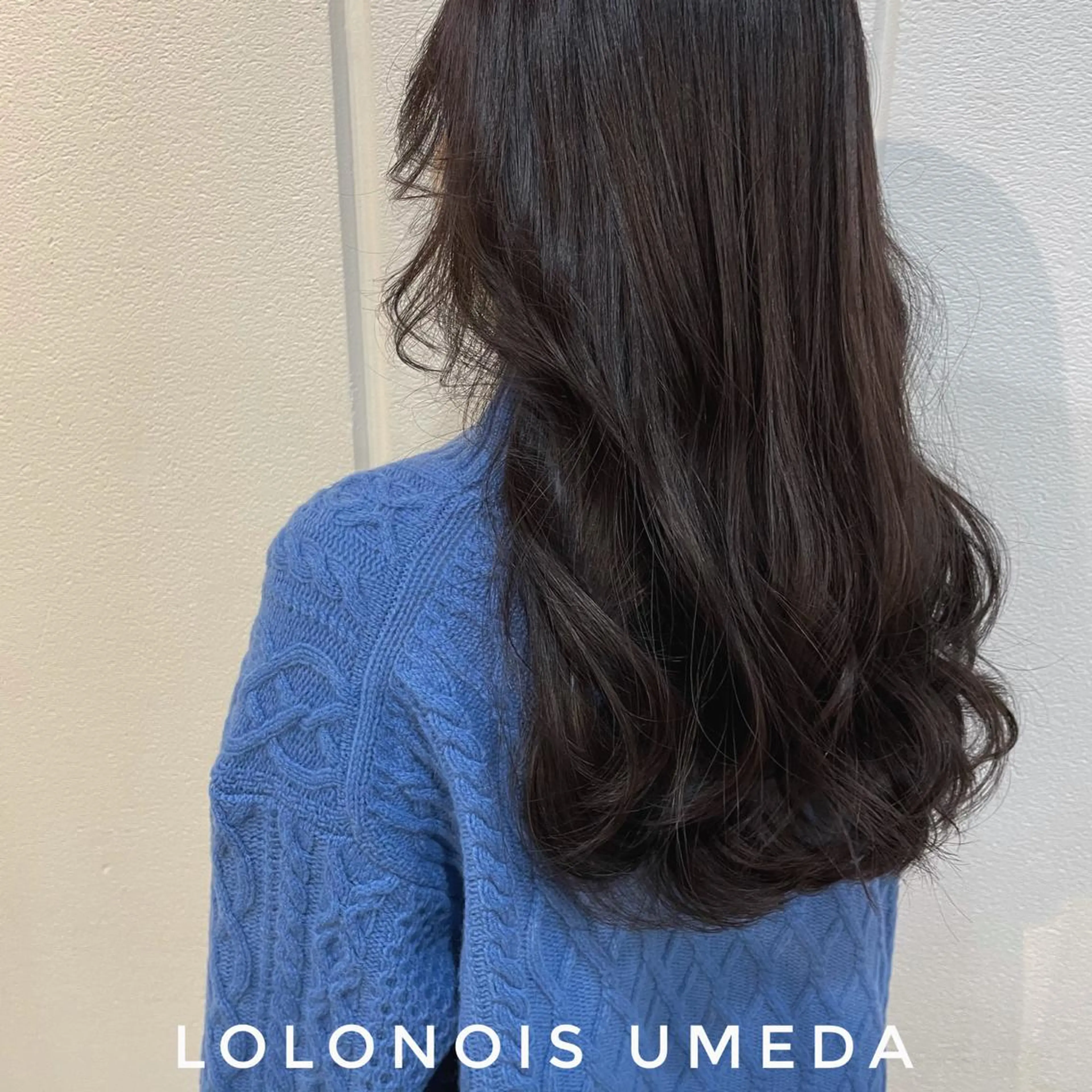 ロング カラー パープルカラー Lolonois梅田 /Okazaki:)のヘアスタイル