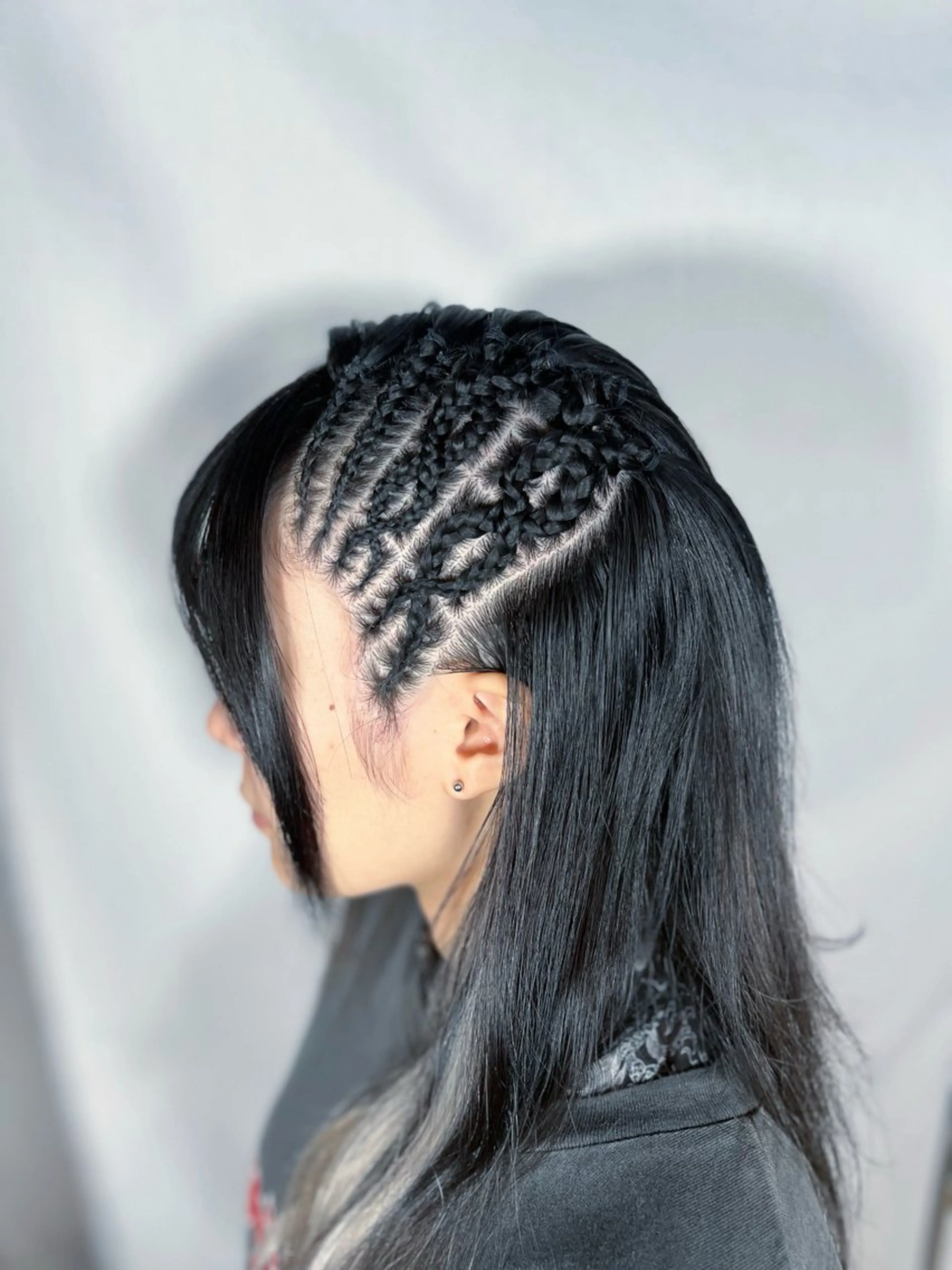ヘアアレンジ ヘアセット V系ウルフ/ホワイト ブリーチ/🐺Rinのヘアスタイル