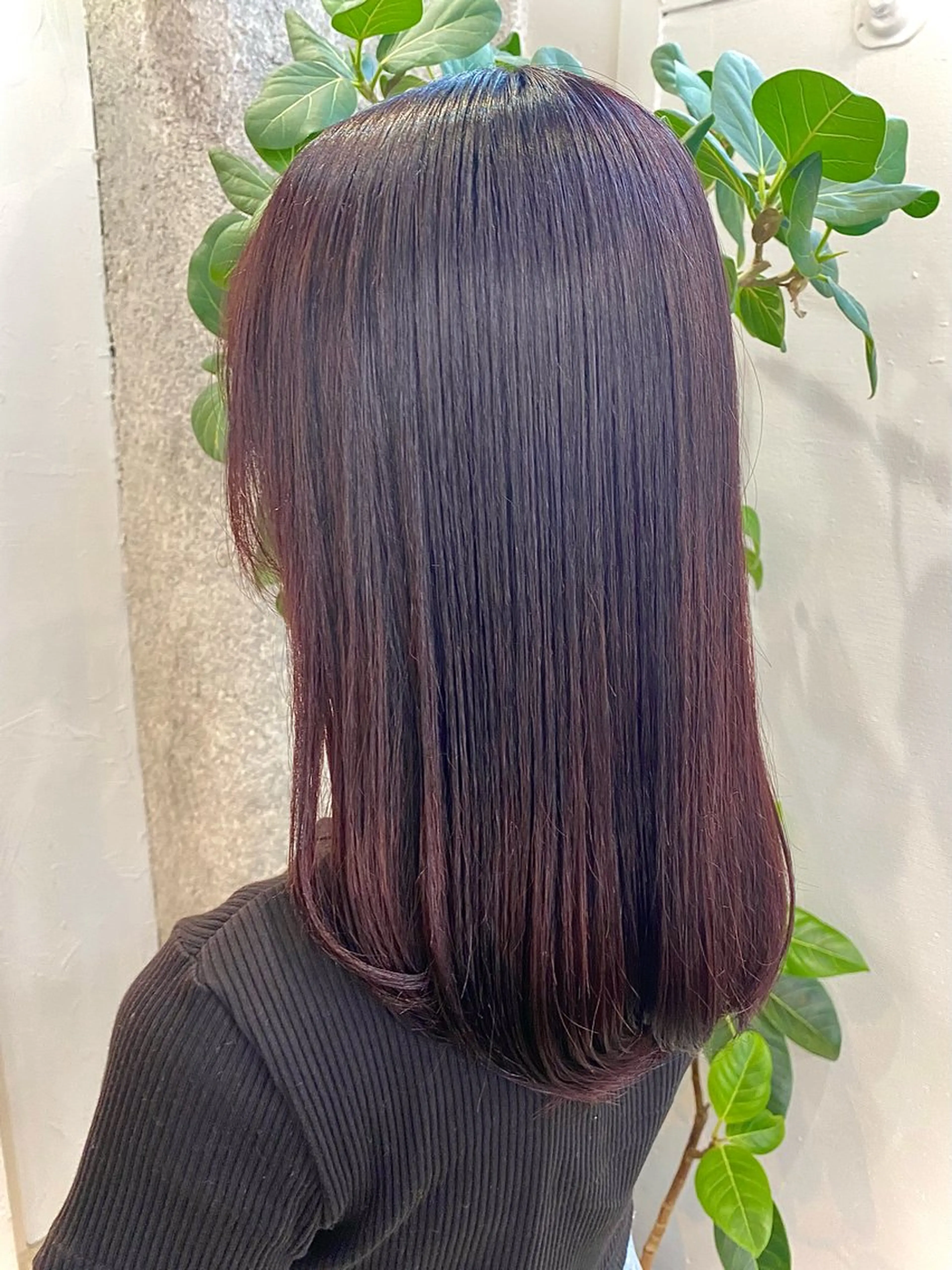 セミロング カラー ブラウンカラー ピンクカラー 暖色カラー/天神/ ヘイマサクラのヘアスタイル