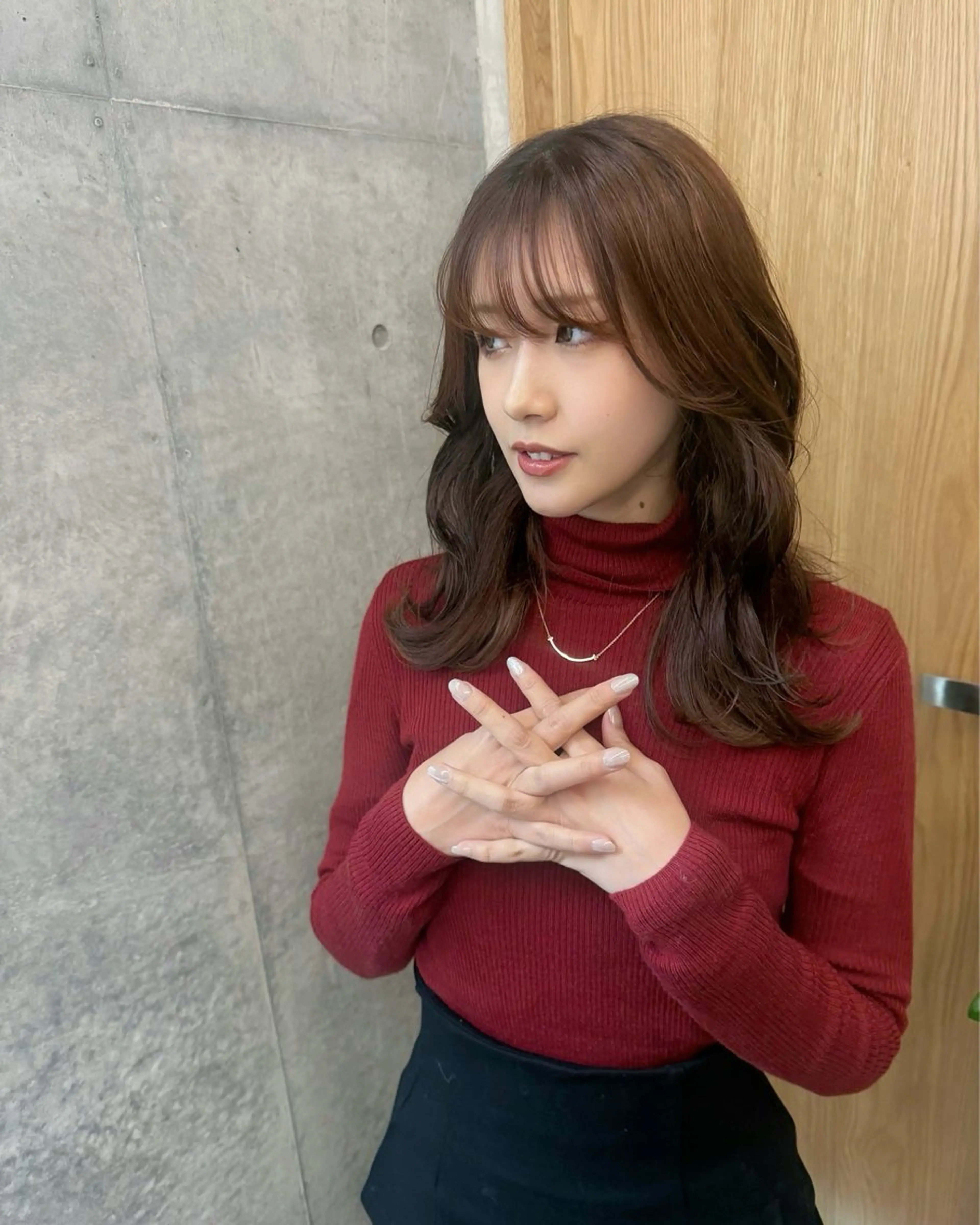 ロング カラー ロングレイヤー アッシュ ベージュカラー ブリーチ 透明感カラー カット ヘアカラー トリートメント 誰より丁寧なカット/ 小林輝/レイヤーのヘアスタイル