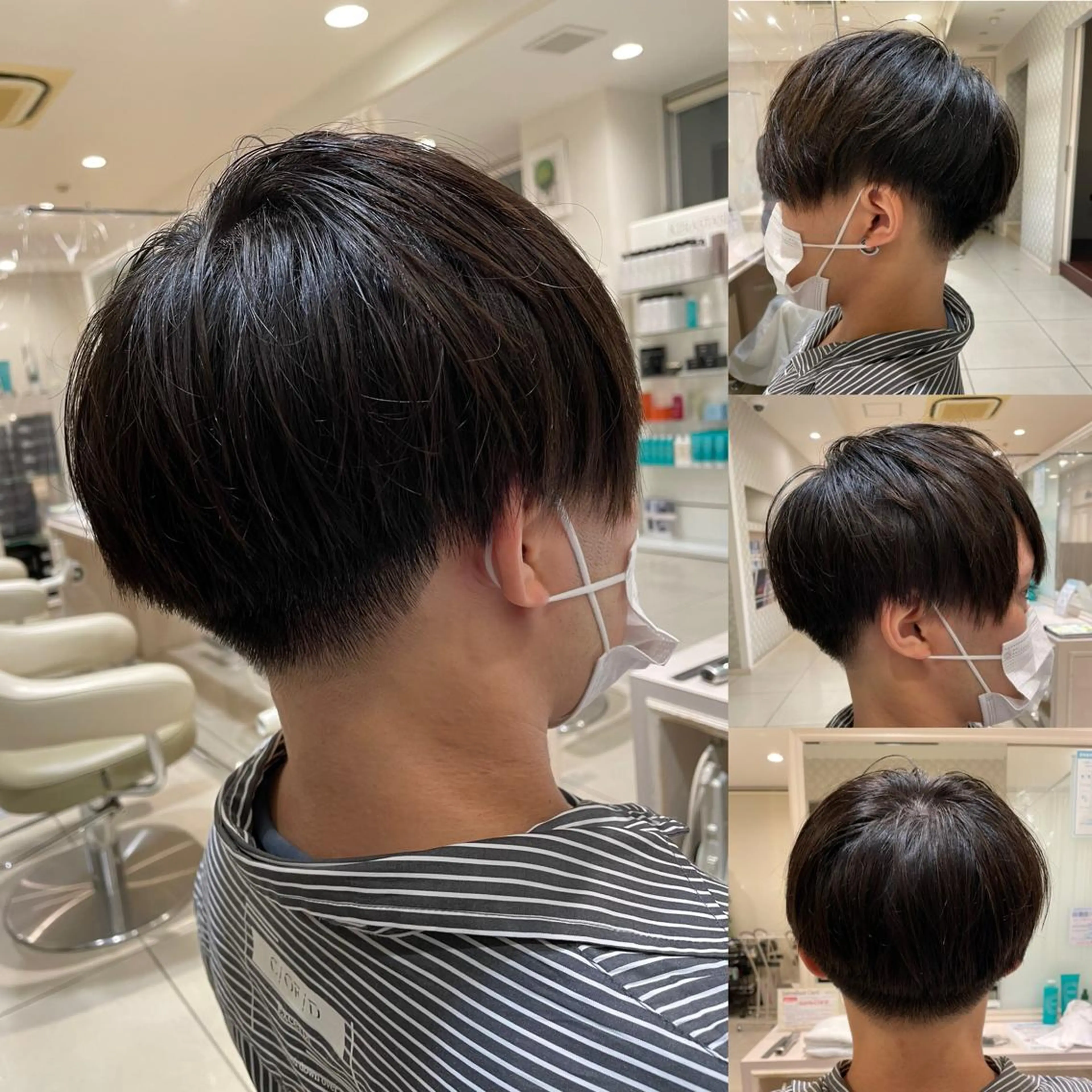 メンズ 白髪ぼかしデザイン ハイライト/宮本純登のヘアスタイル