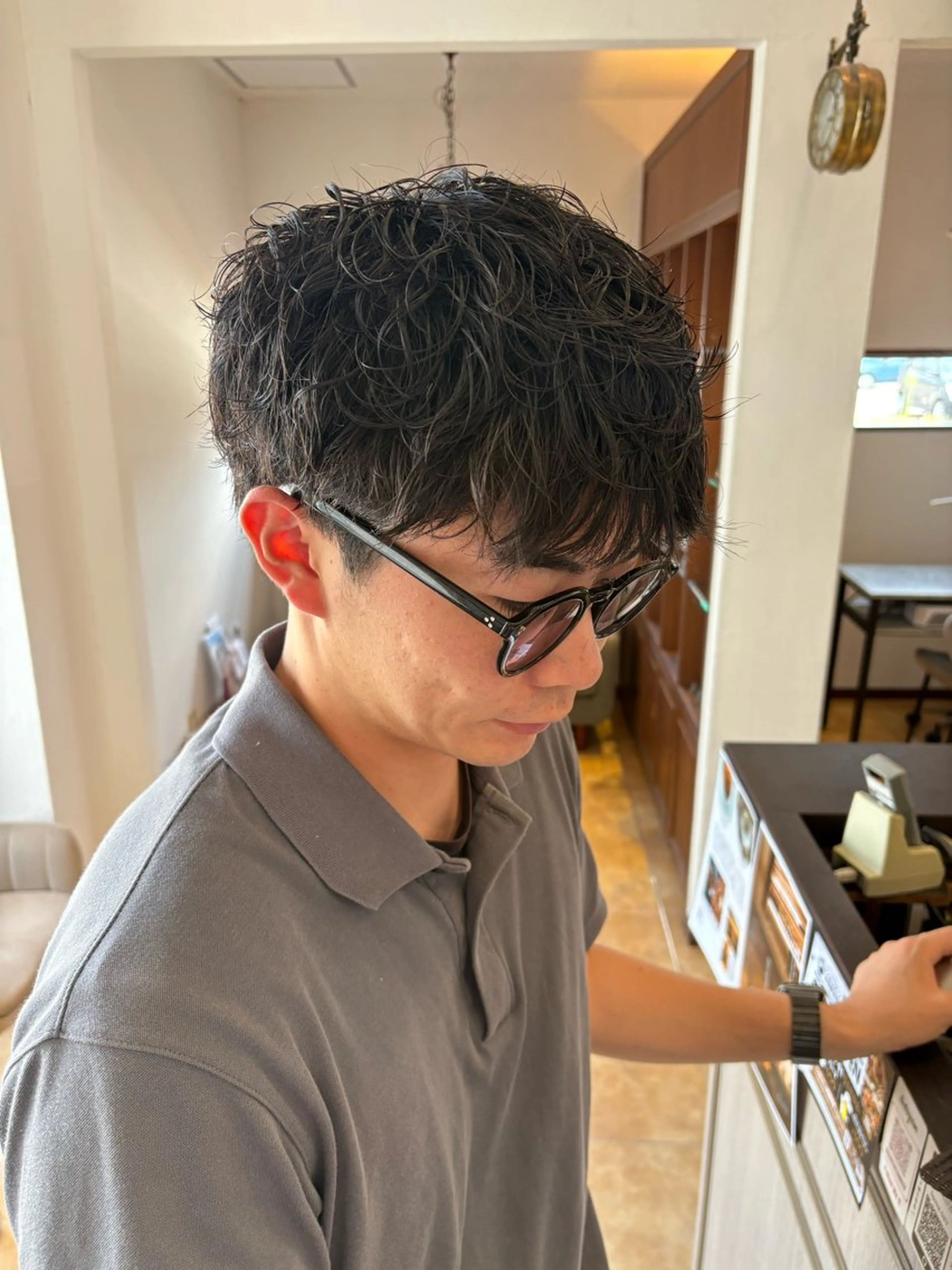 【新生活応援☆】第一印象UP！メンズカット＋ニュアンスパーマ¥12320→¥11000の写真