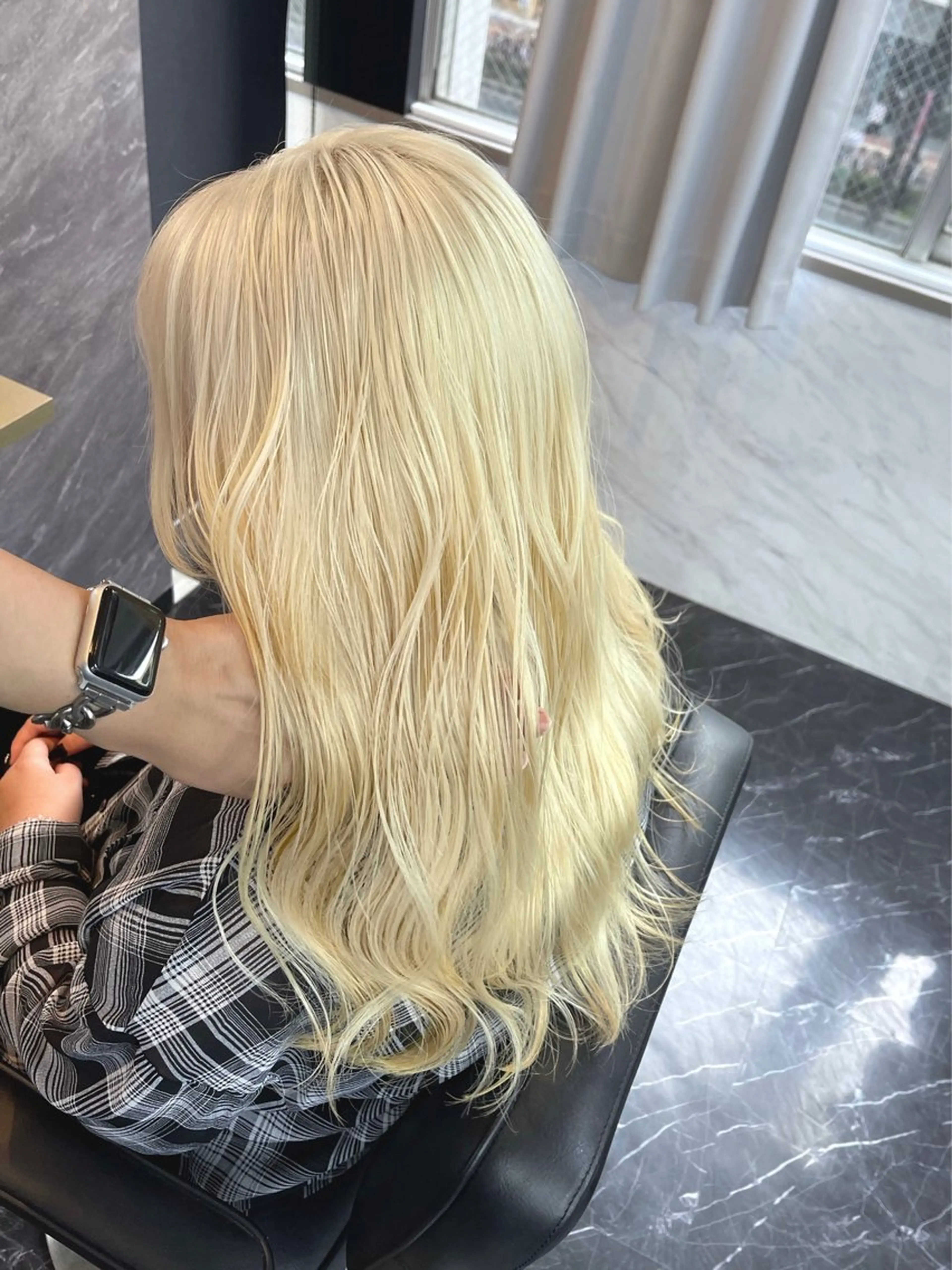 セミロング カラー ヘアカラー トリートメント 髪質改善/堀江 ケアカラーtoshiのヘアスタイル