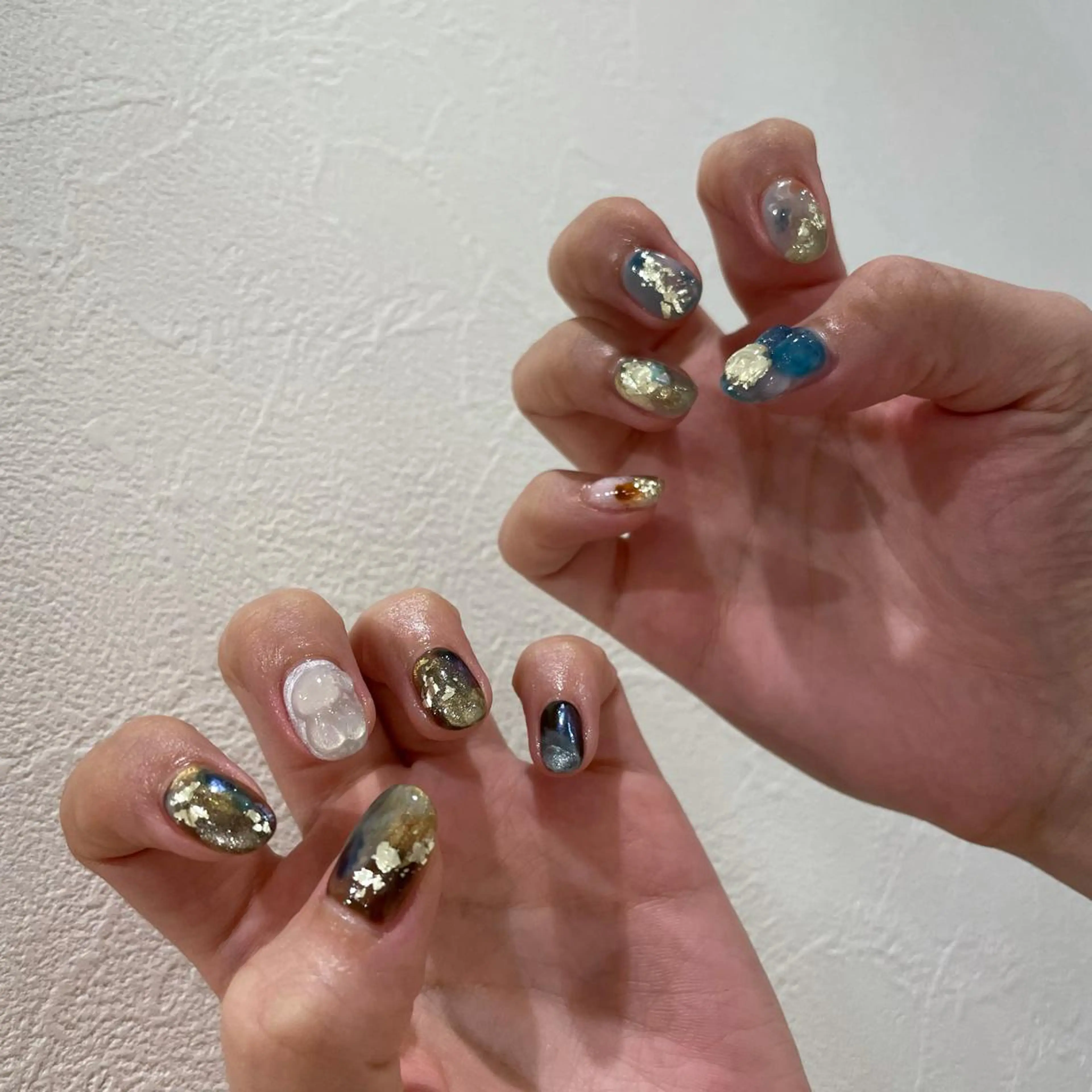 ネイル 成人式 持ち込み ニュアンスネイル ハンドネイル MIUNail YUMIのネイルデザイン