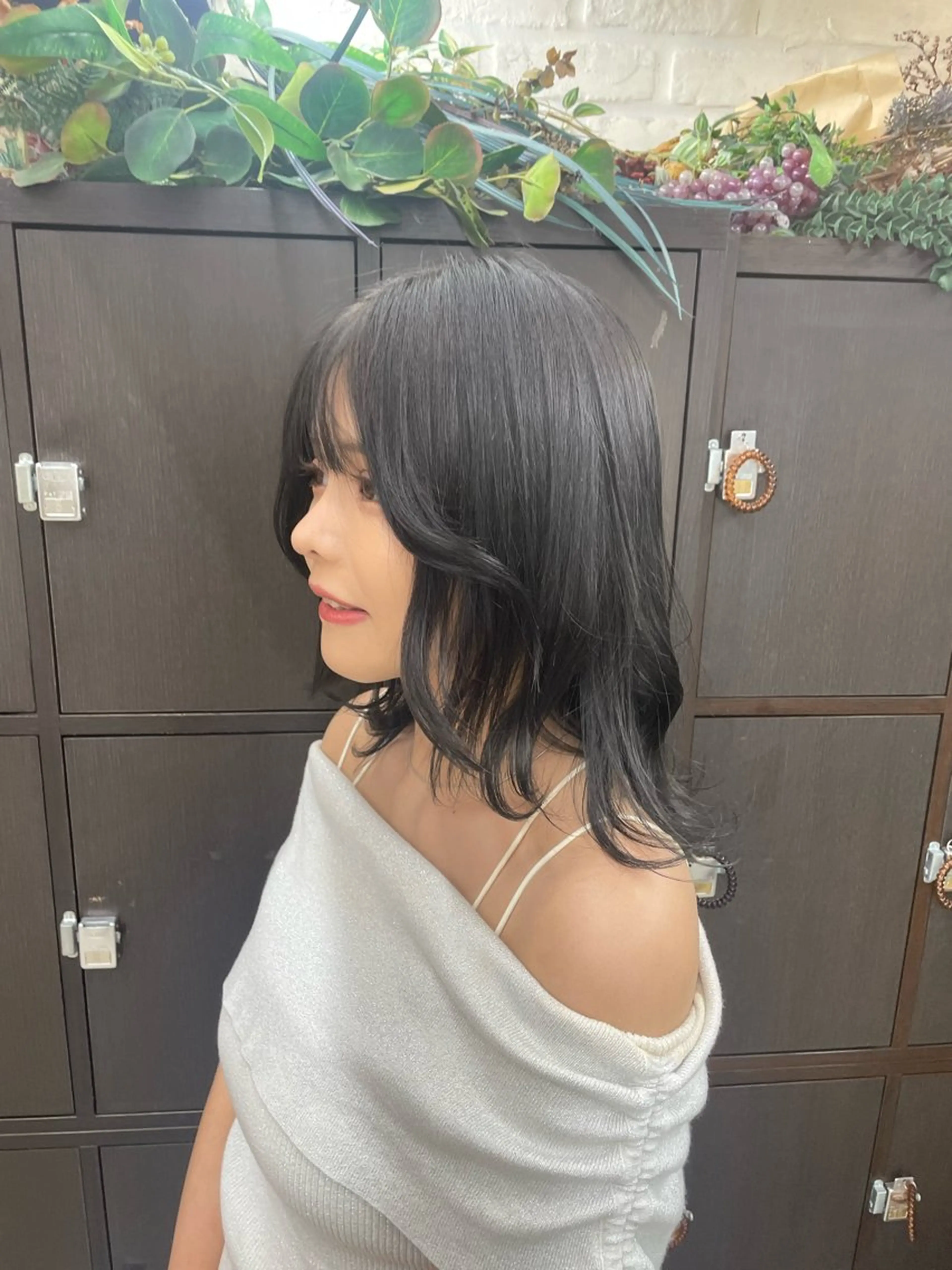 前髪カットの写真