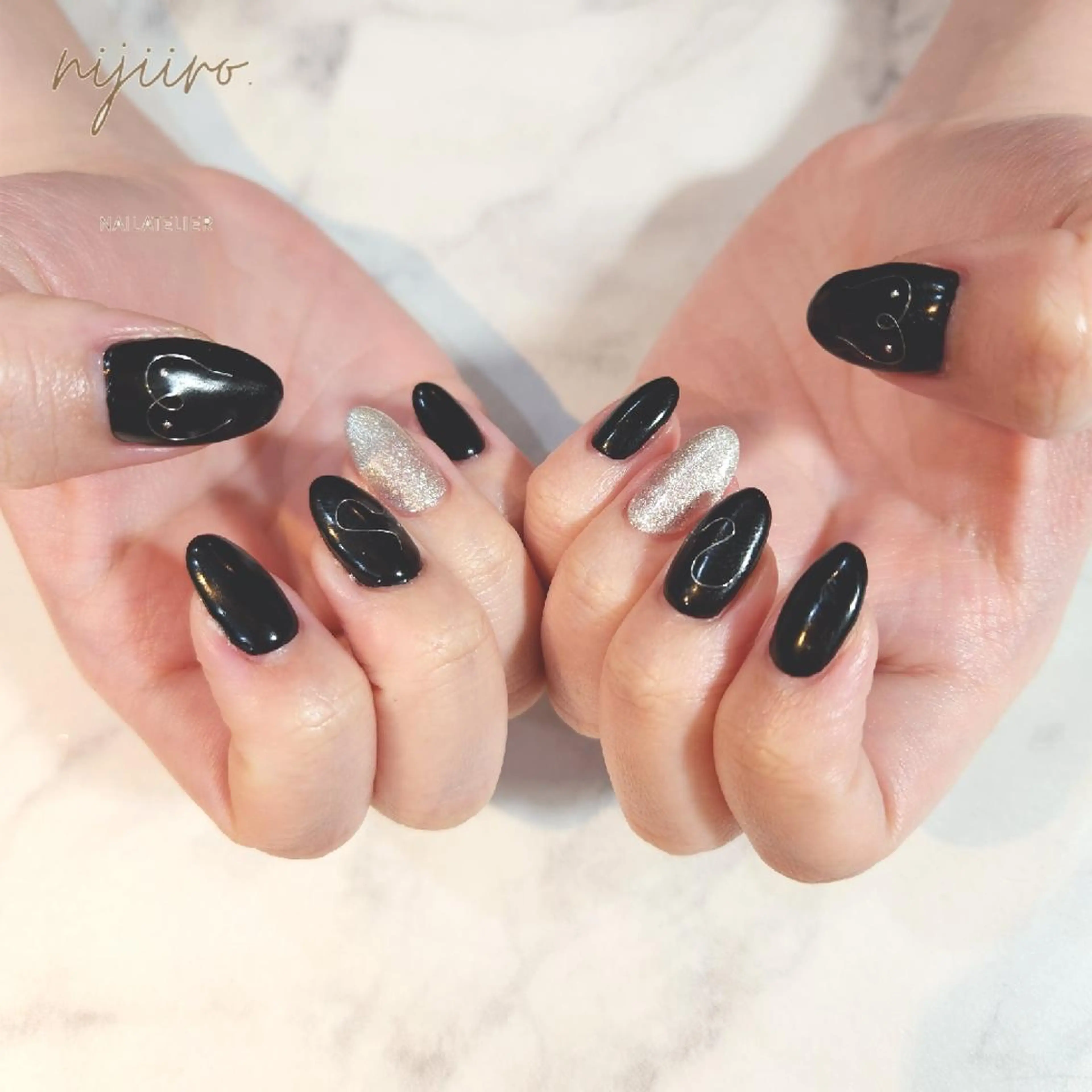 ネイル ハンドネイル nailatelier nijiiro.所属・nijiiro🌈 サトウのネイルデザイン
