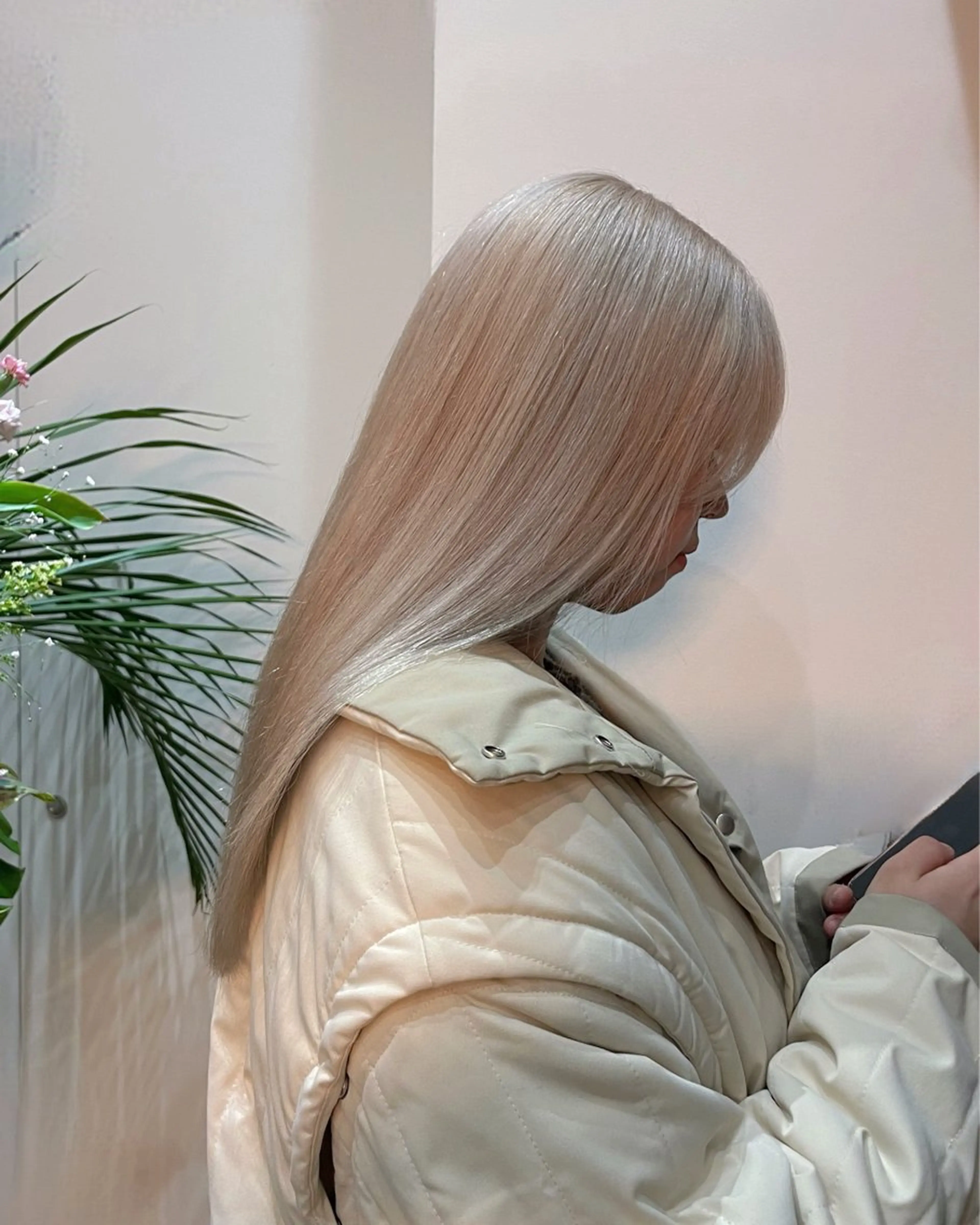 ミディアム カラー ヘアカラー トリートメント レイヤー/ブリーチ ♥️【木坂 桃歌】のヘアスタイル