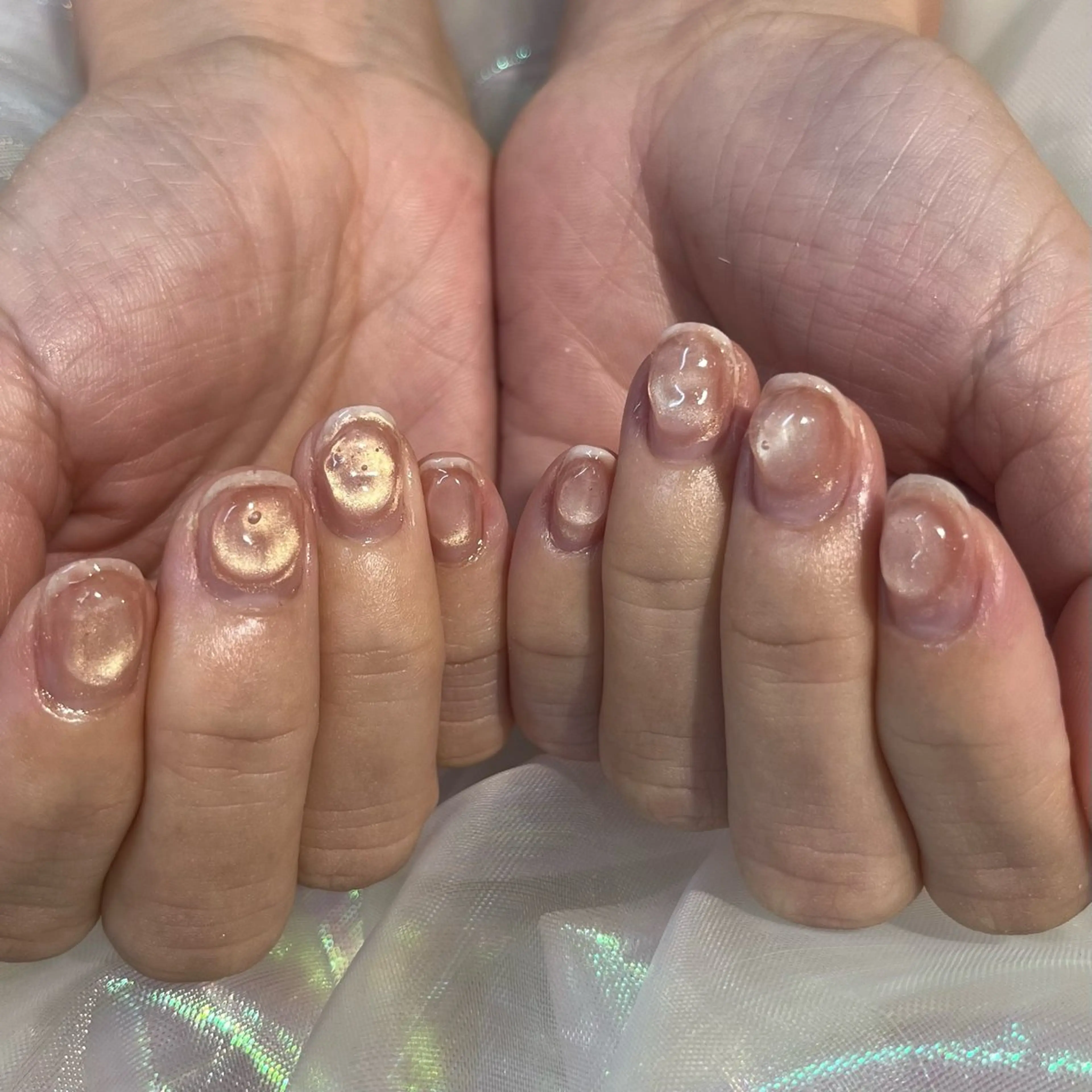 ネイル クリアネイル 渡邊 あかりのネイルデザイン