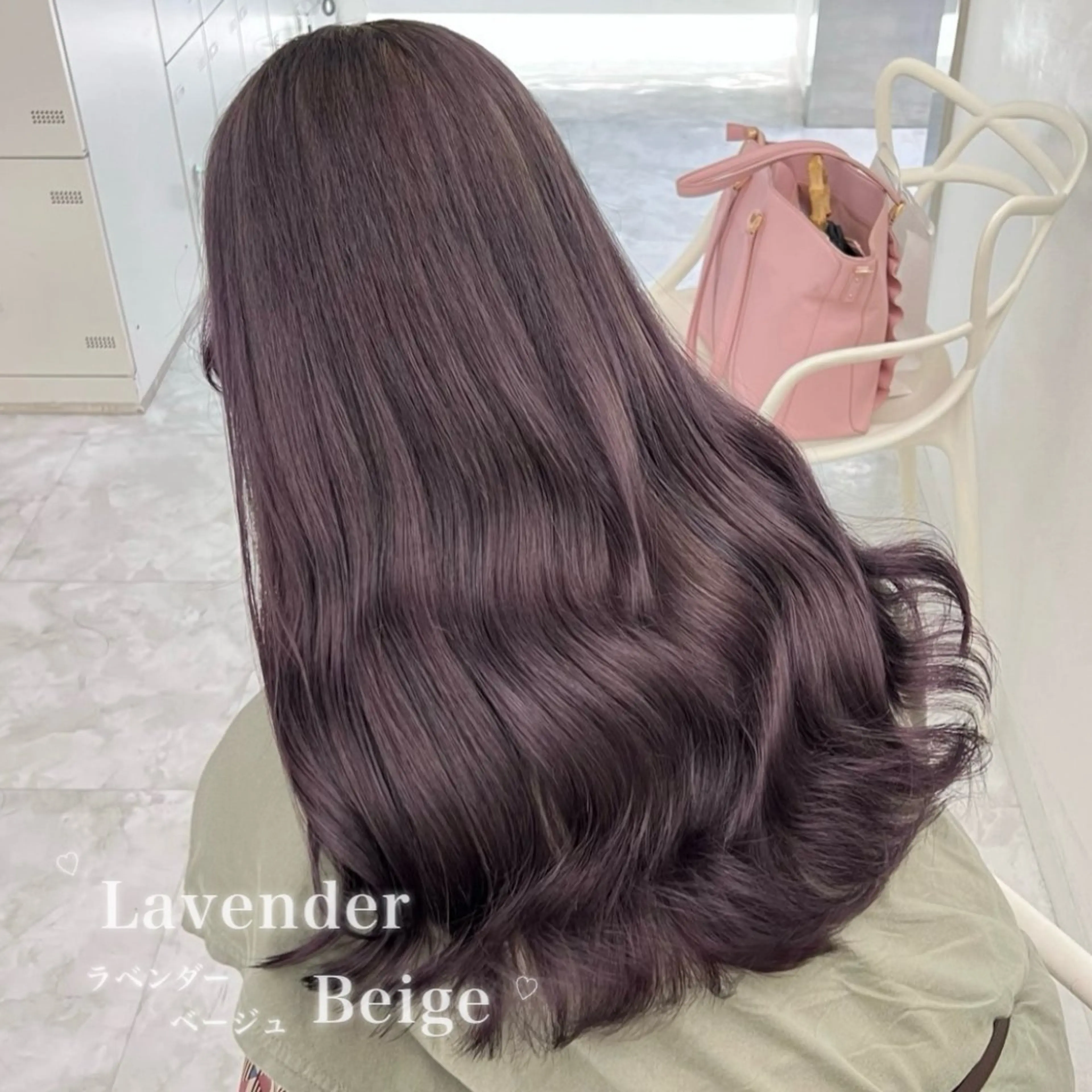 ロング カラー ヘアカラー トリートメント ヘッドスパ 韓国風艶髪🎀 暖色カラー🤍のヘアスタイル