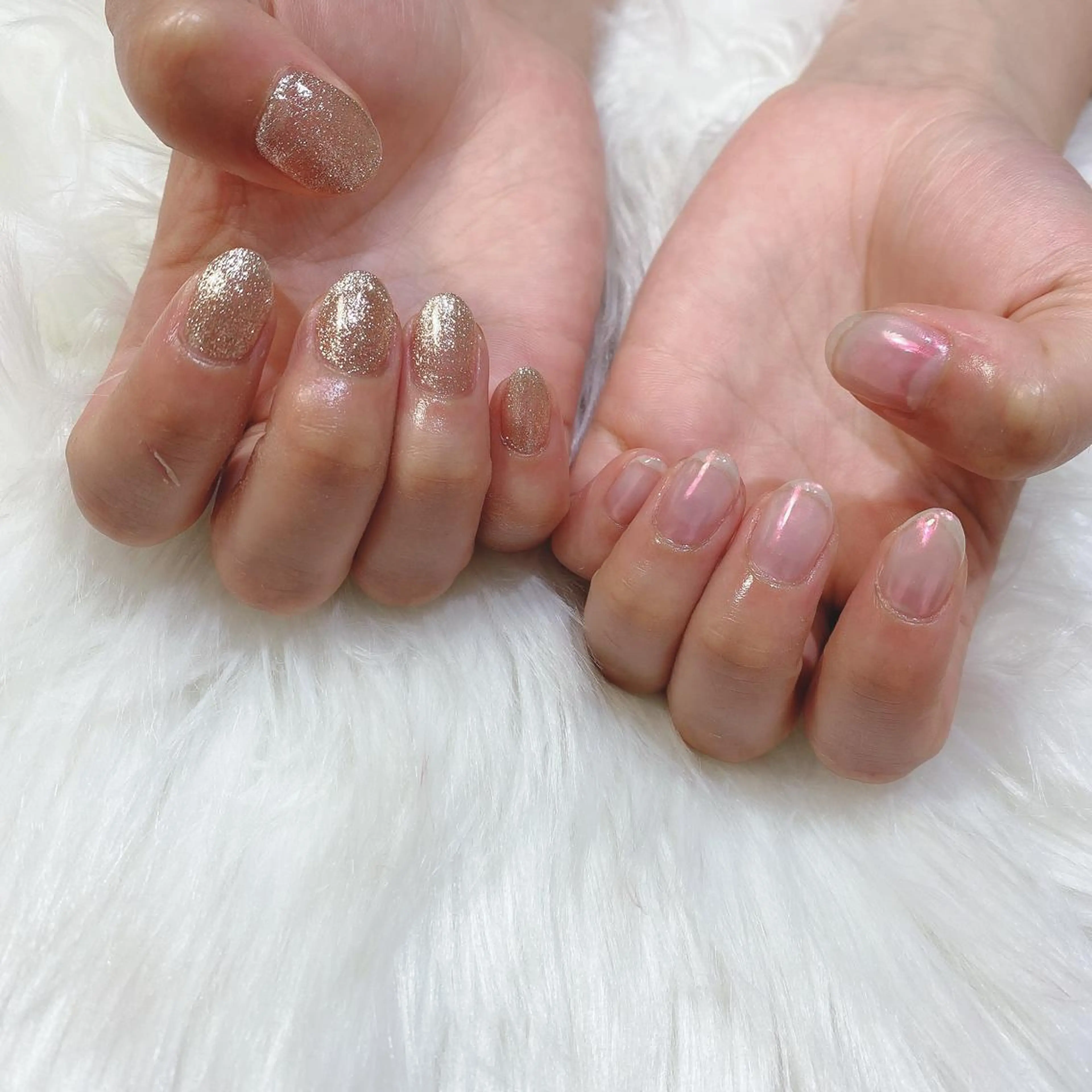 ネイル オーロラネイル ハンドネイル 西岡 杏のネイルデザイン