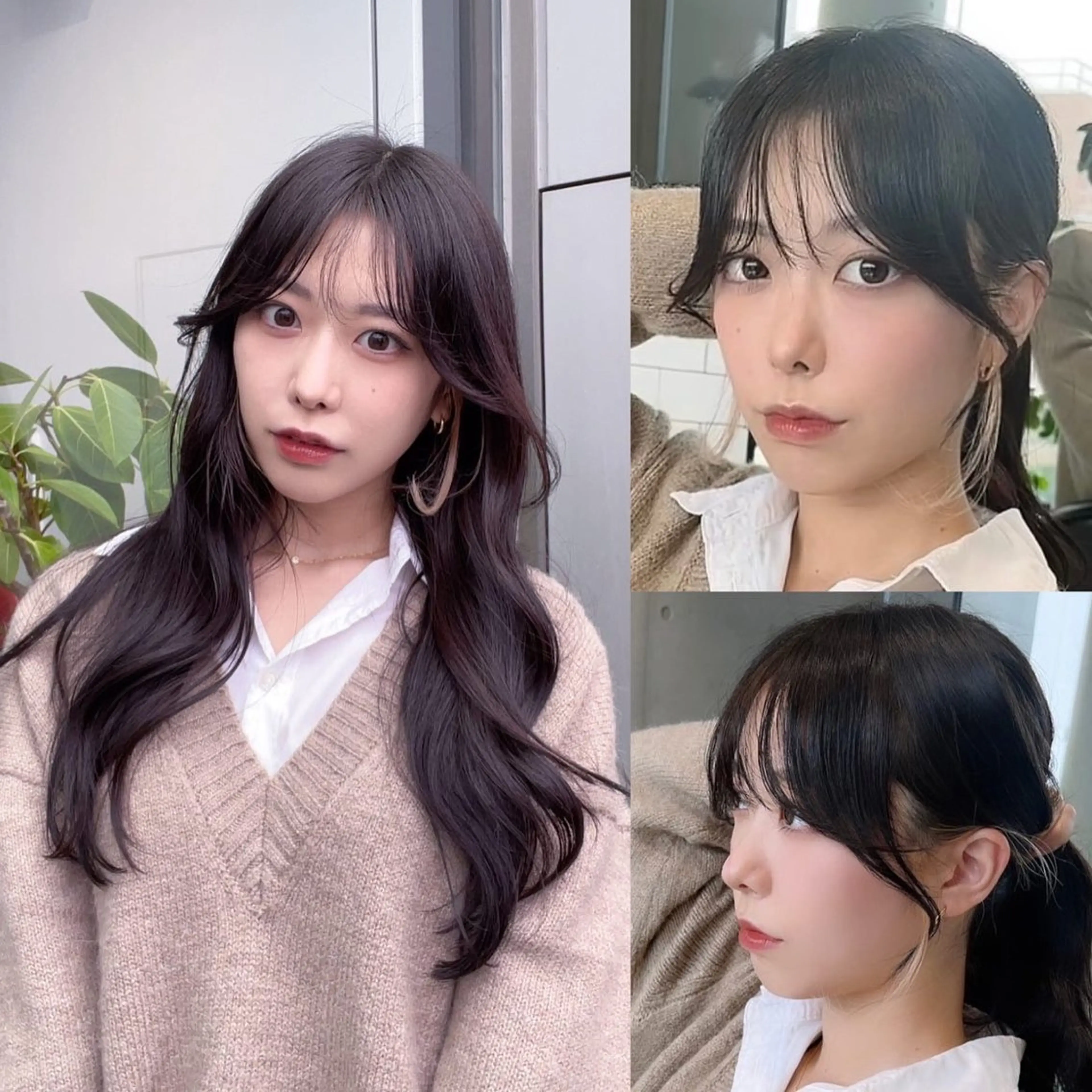 セミロング カラー カット ヘアカラー トリートメント 🌫️大人韓国ヘア 🌫️naoyaのヘアスタイル