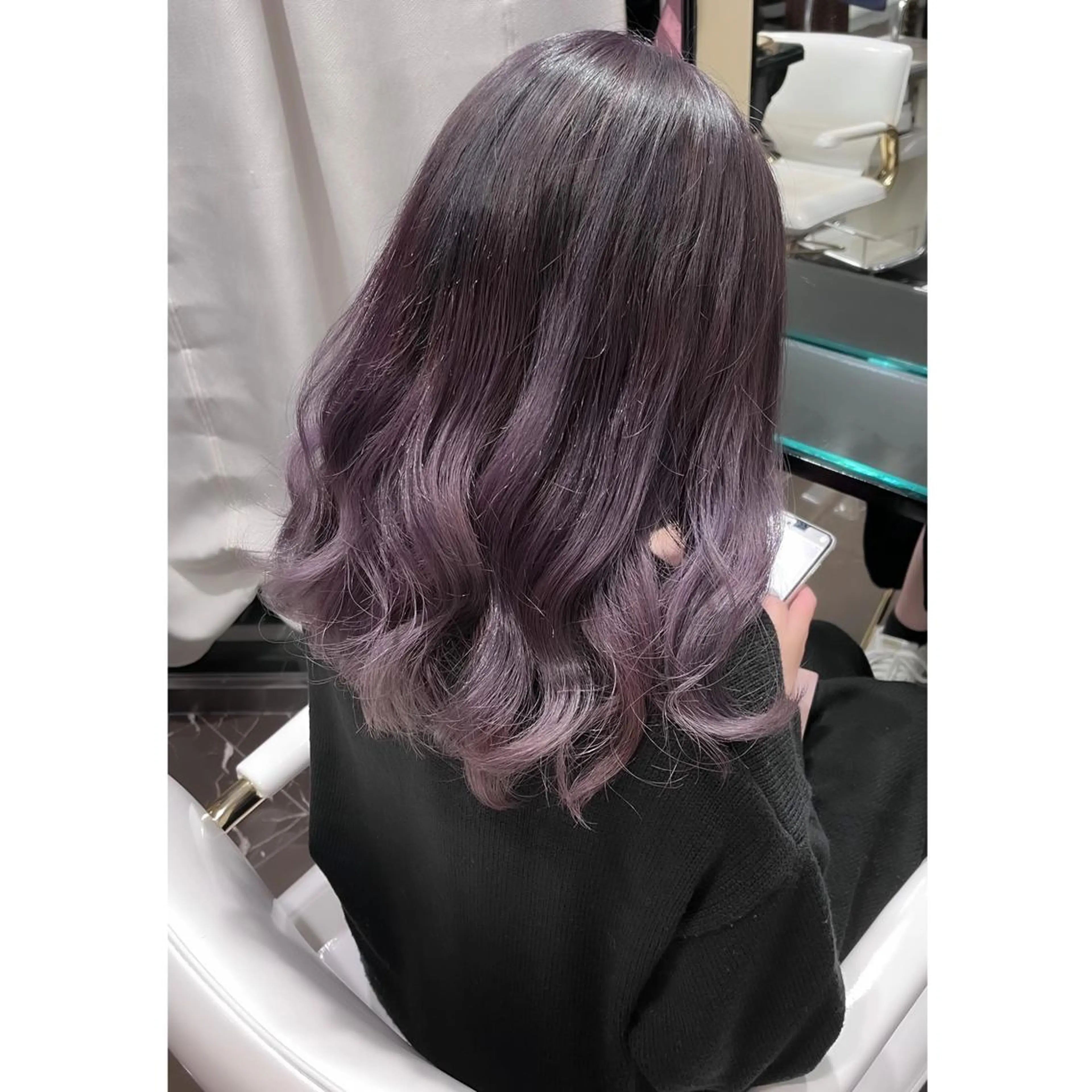 セミロング カラー ブリーチ miyu /トレンド カラー×艶髪のヘアスタイル