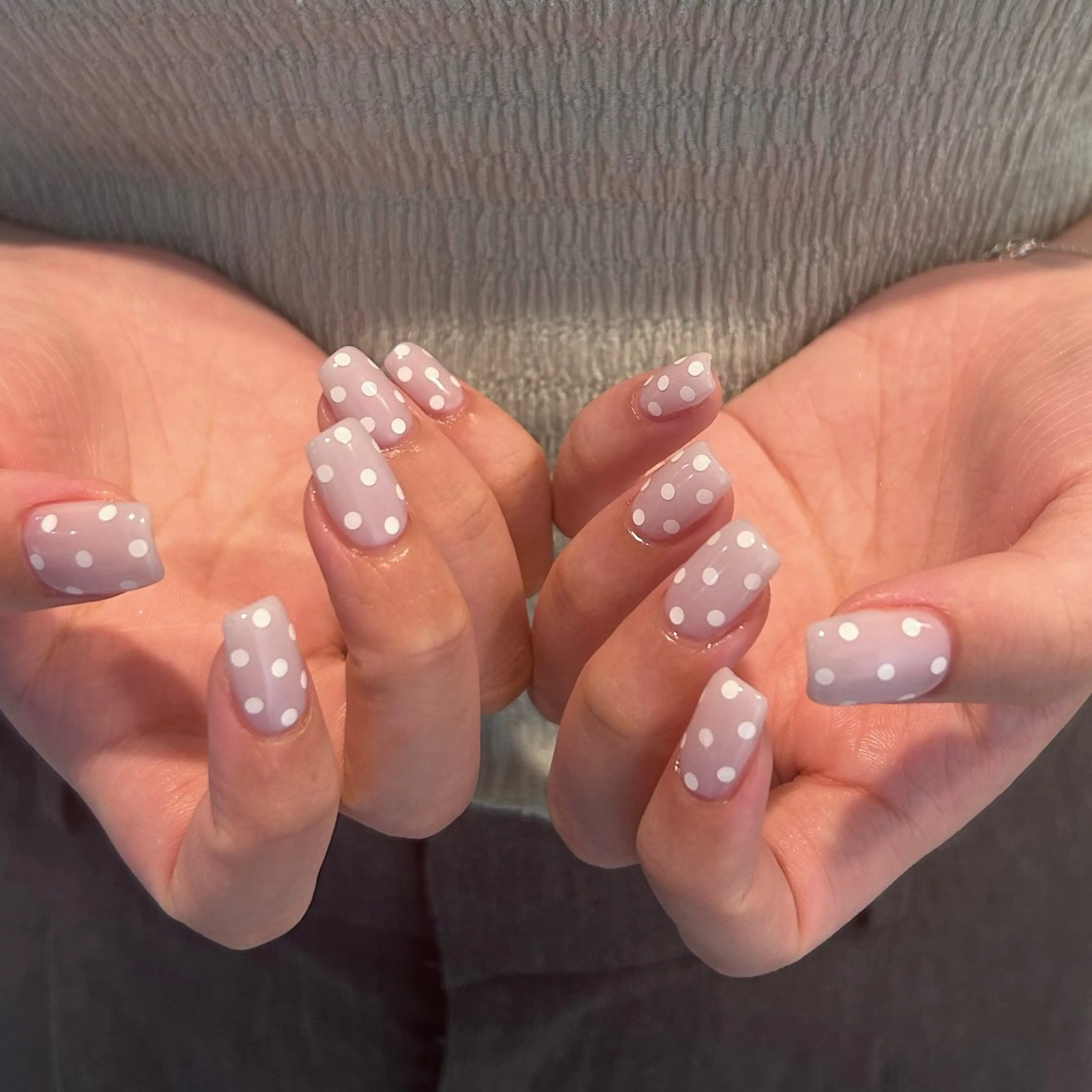 ネイル ドット 持ち込み パープル nagi .のネイルデザイン