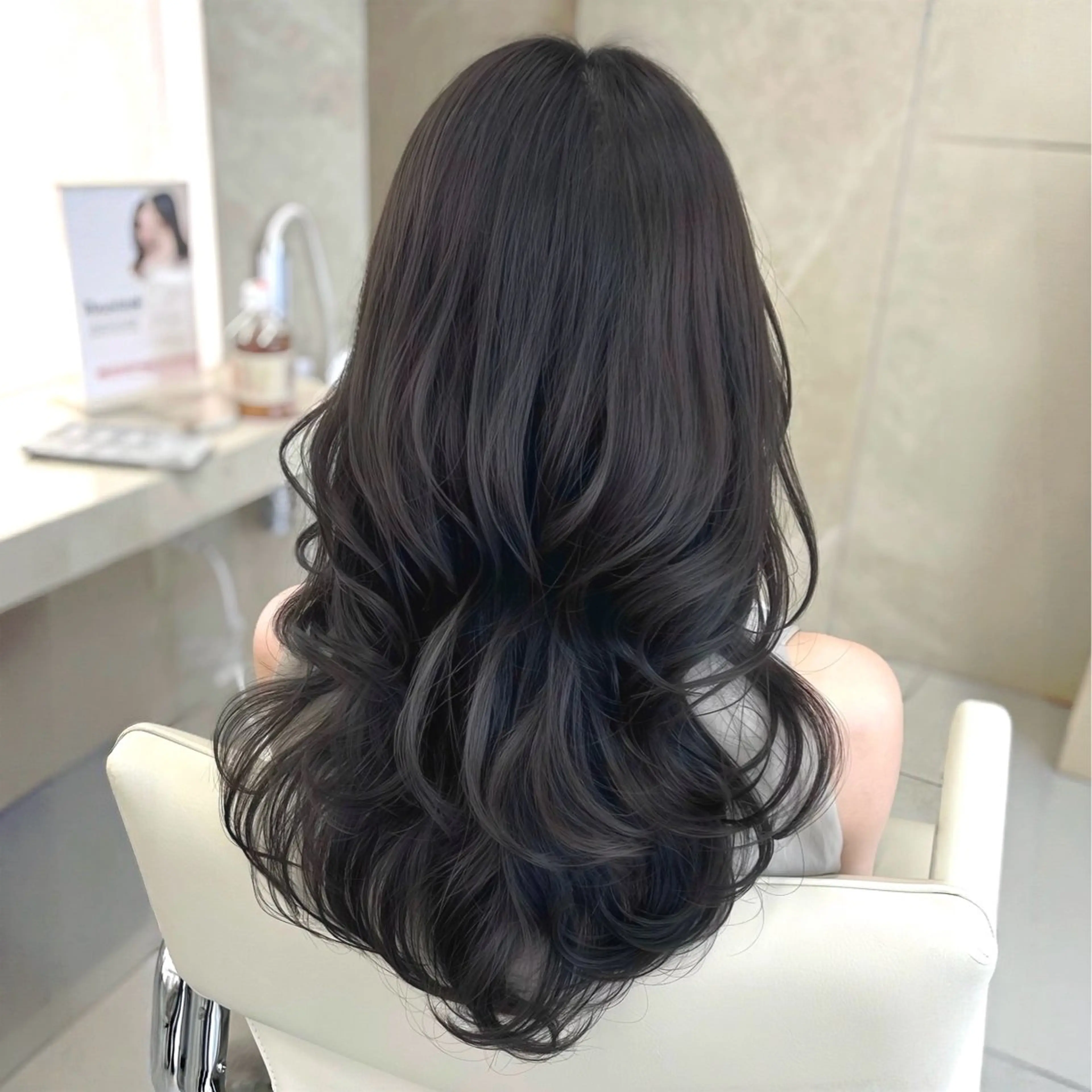 ロング ヘアカラー 透明感カラー/髪質 改善トリ/水野朝晴のヘアスタイル
