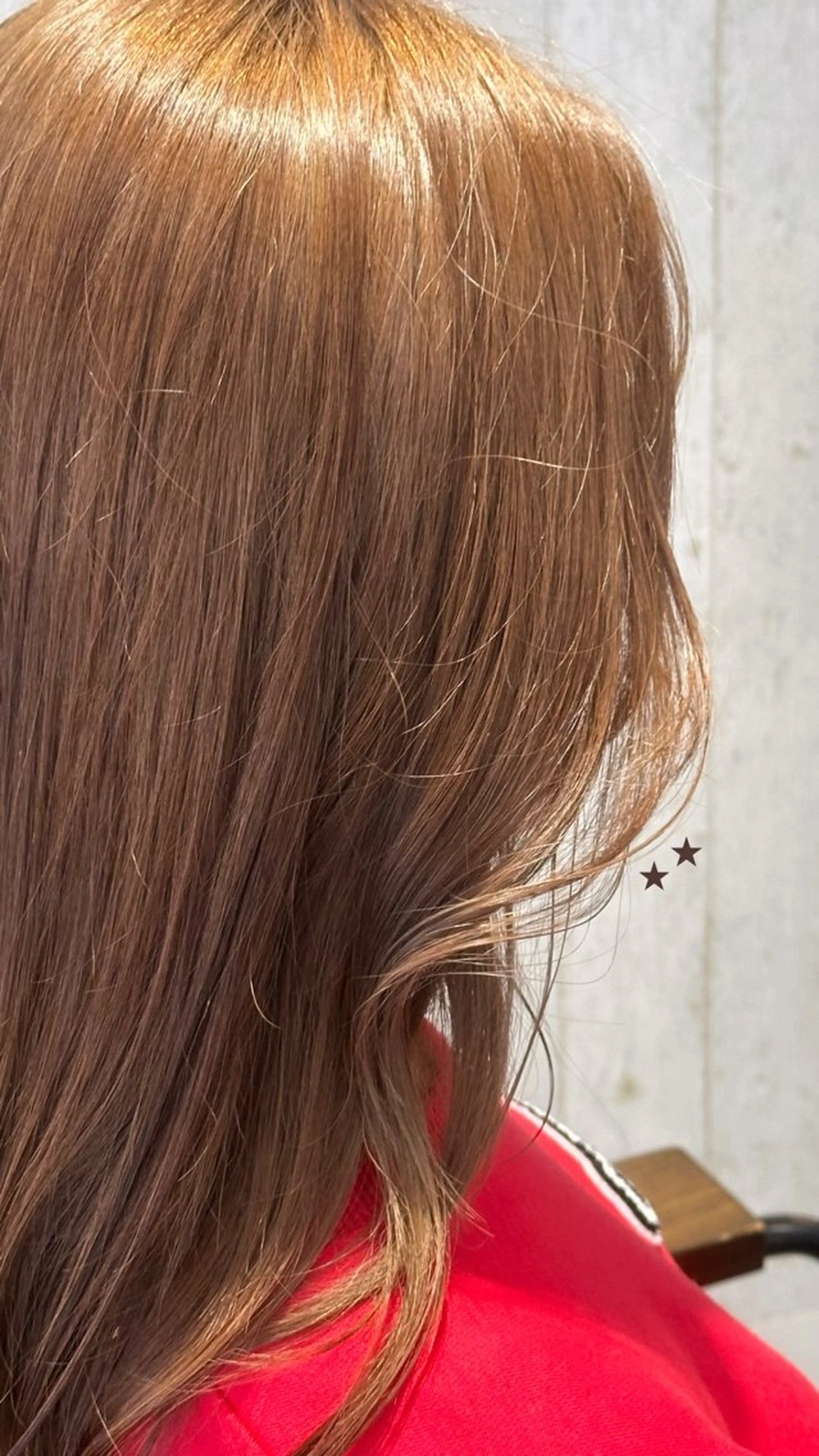 カラー ベージュカラー 松本 羅華のヘアスタイル