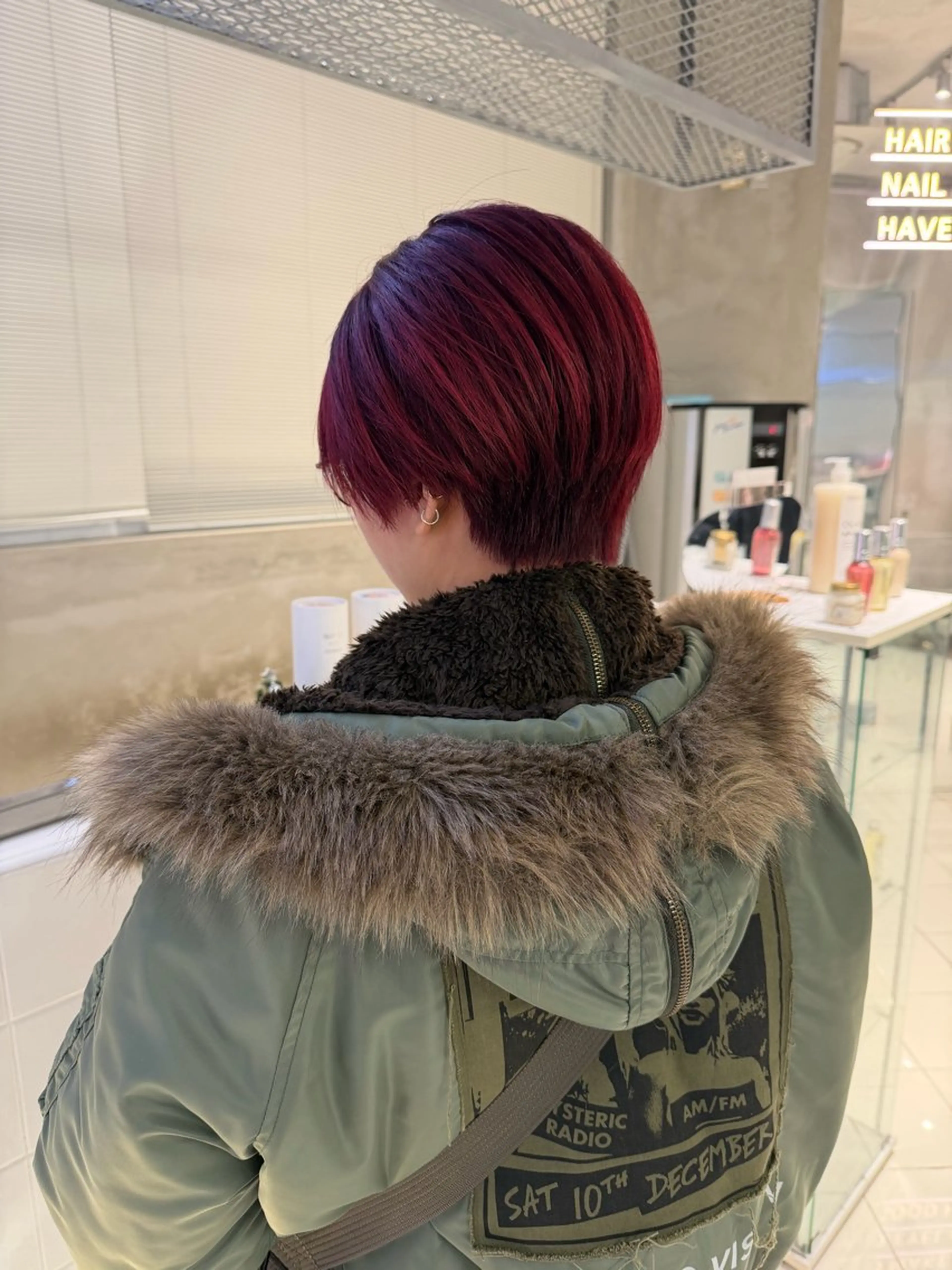 ショート カラー レッドカラー カット ヘアカラー トリートメント 🎀暖色カラー🎀 おかだみほのヘアスタイル