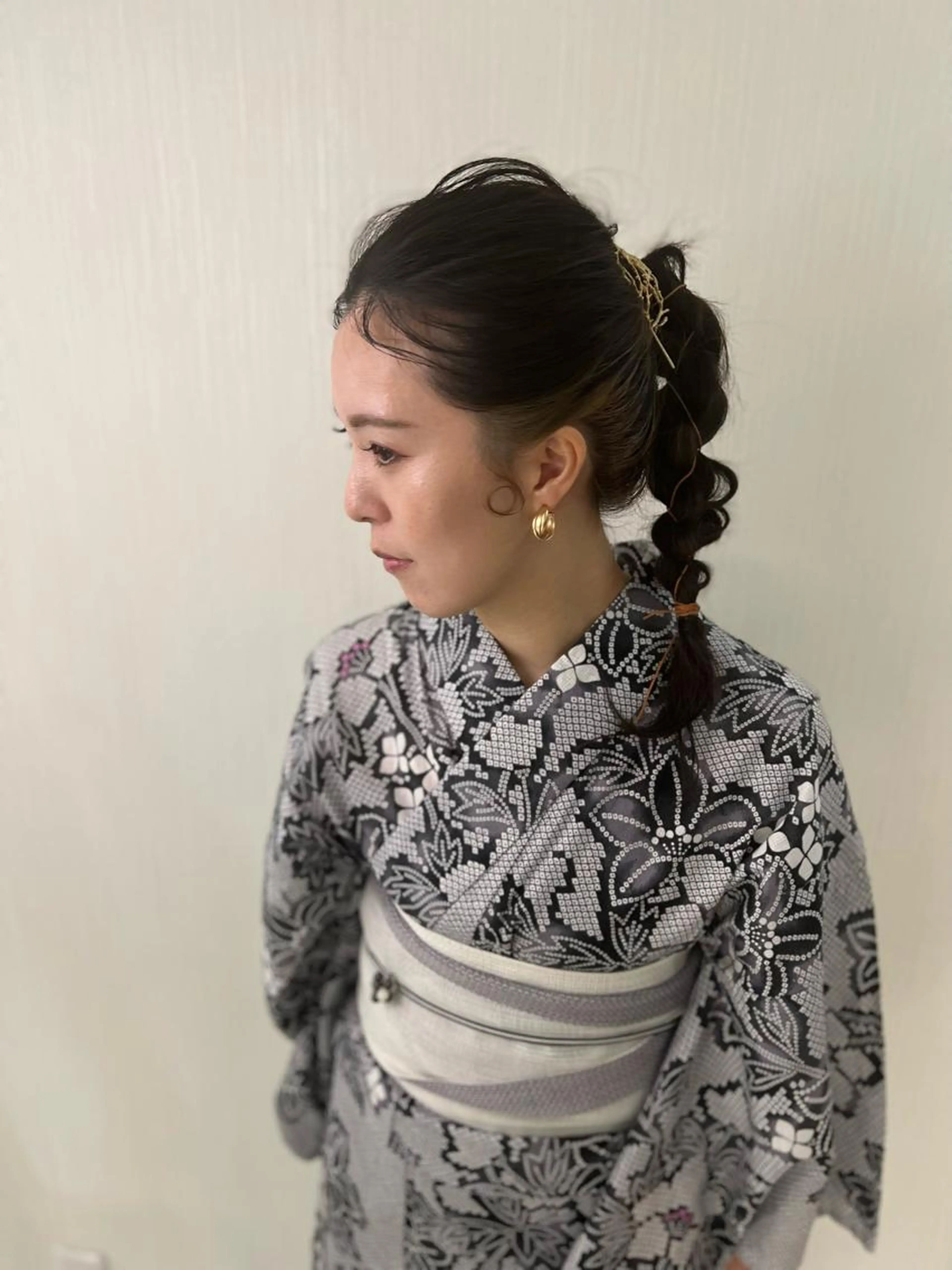 浴衣着付＋ヘアセット（７月２５日、８月５日以外）　　　※天神祭、淀川花火大会のご予約は別メニューにございます。の写真