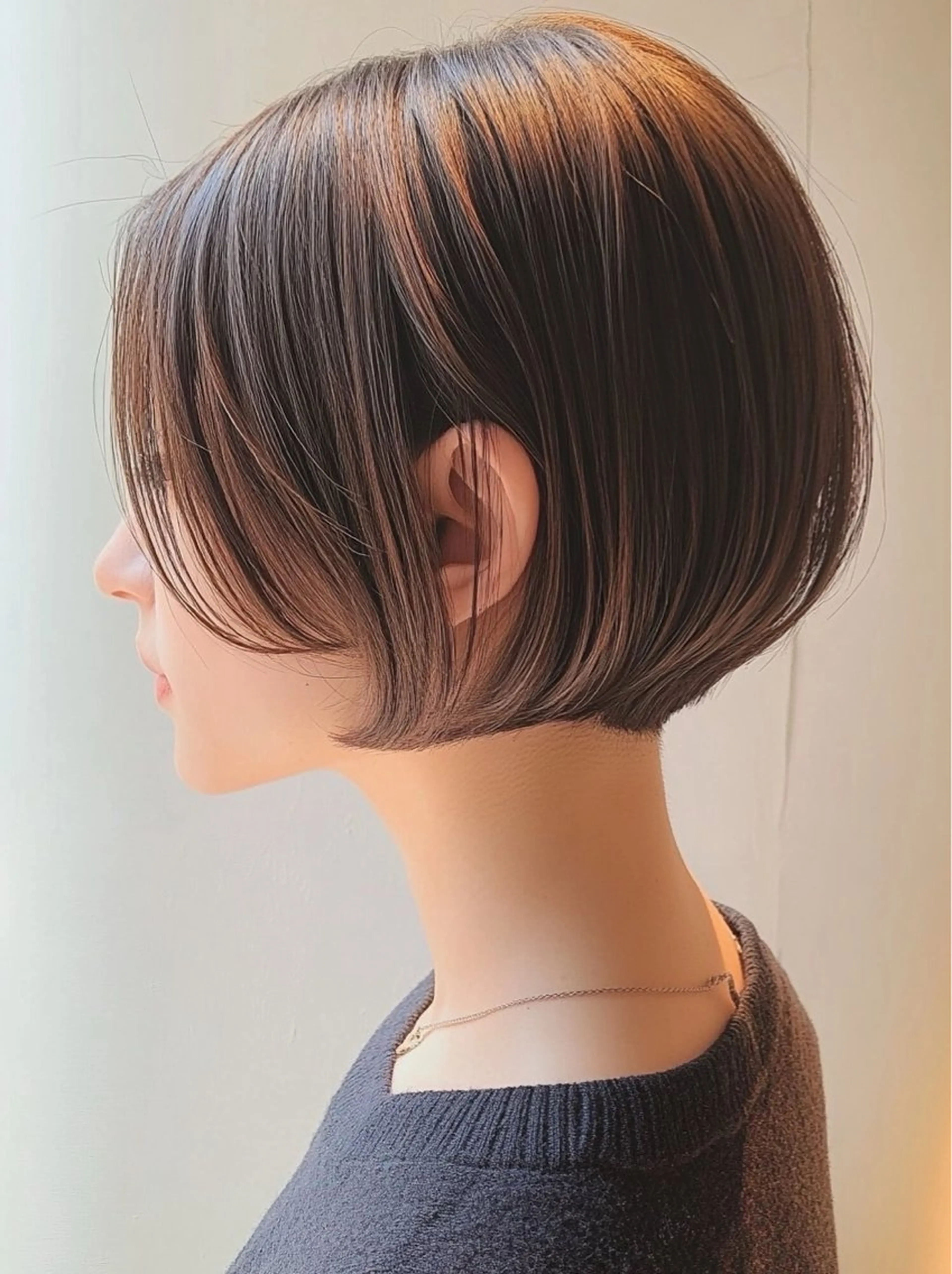 ショート カラー カット トリートメント レイヤー×顔周 り×髪質改善/MIUのヘアスタイル