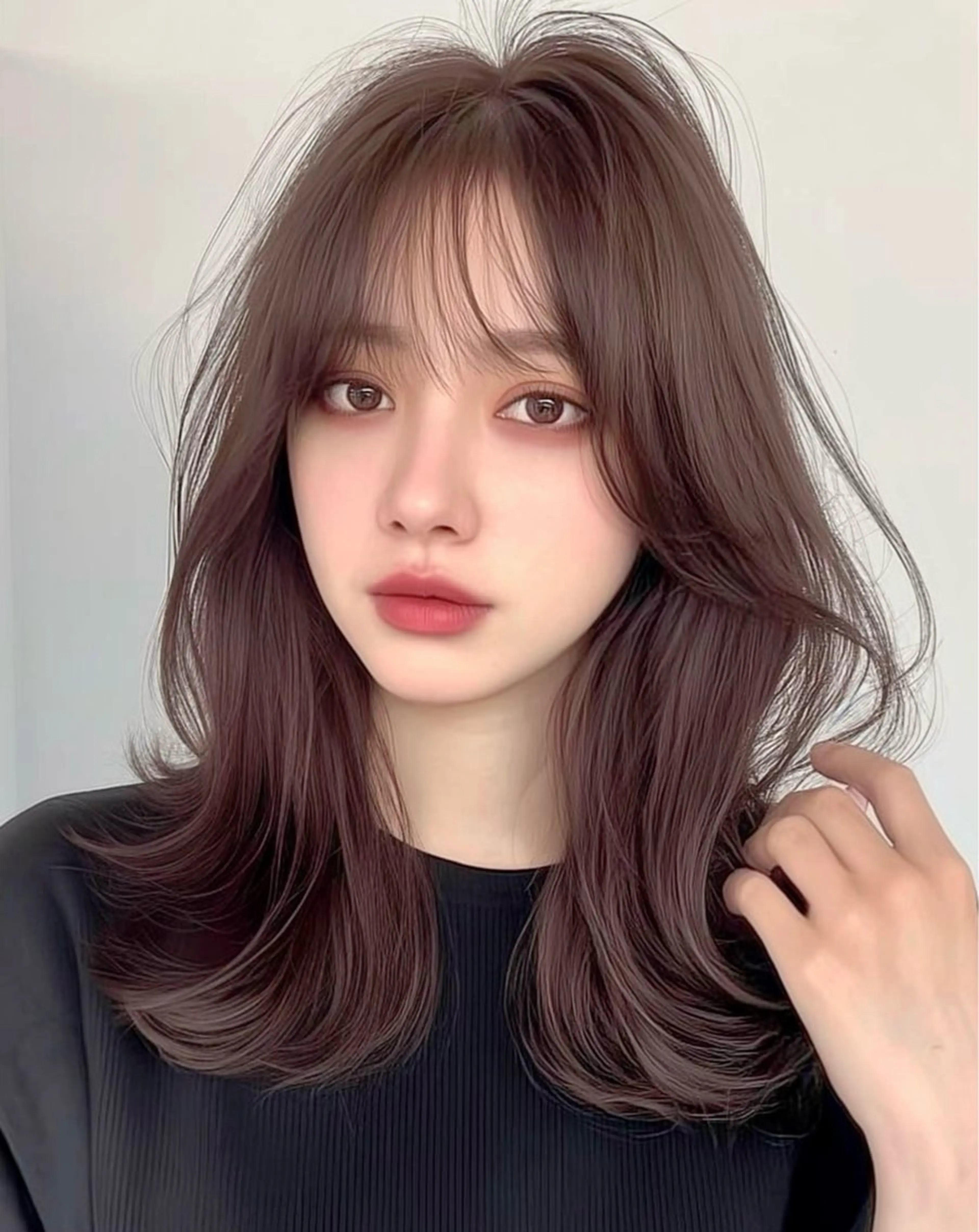 セミロング カラー くびれヘア 韓国風ヘア レイヤーカット カット ヘアカラー トリートメント ヘッドスパ 似合わせ特化/ itta𓂃🫧のヘアスタイル