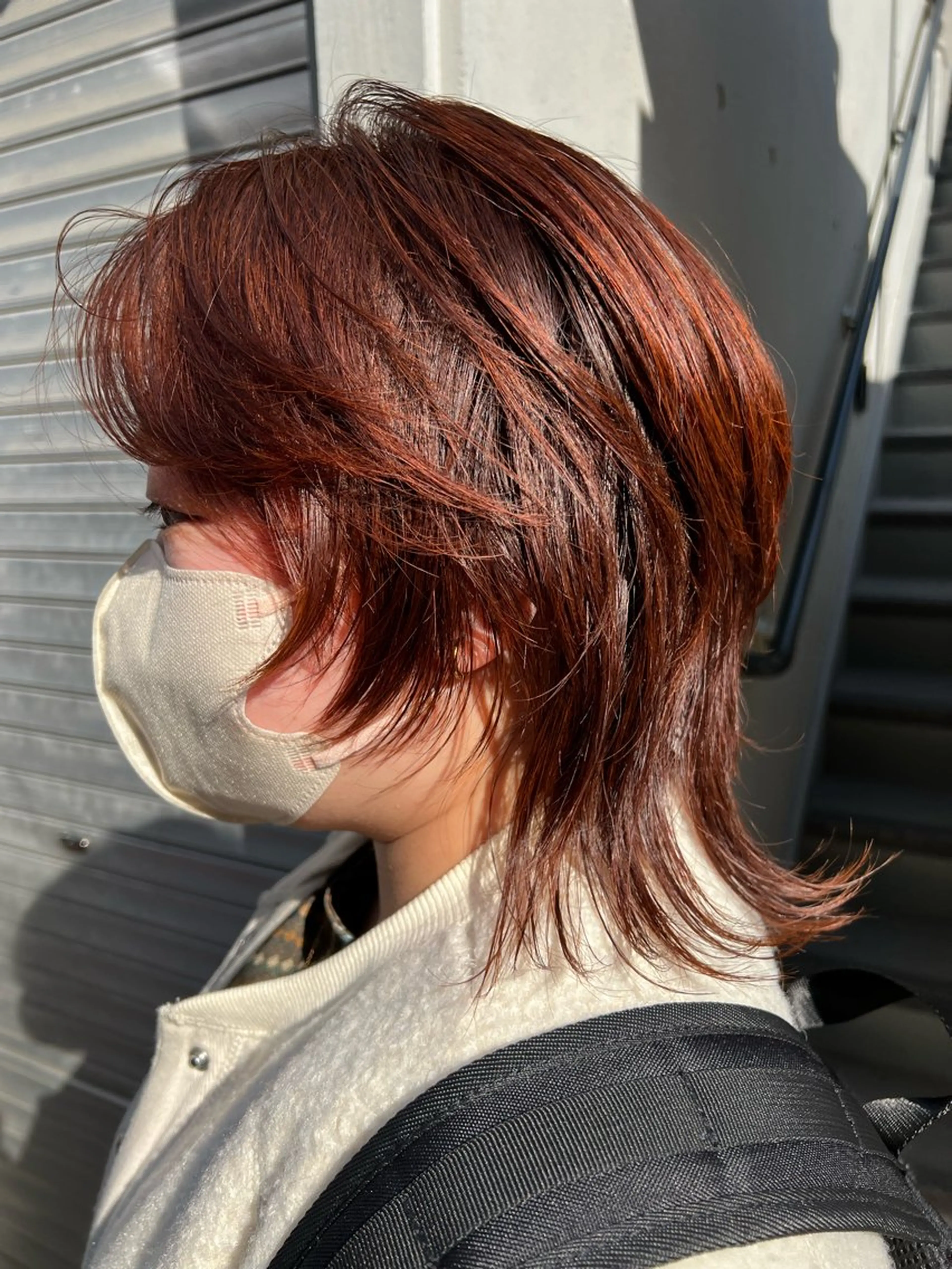 ミディアム カラー レイヤーカット ウルフカット ウルフレイヤー カット パーマ 🌼🌼岡崎 太知🌼🌼のヘアスタイル