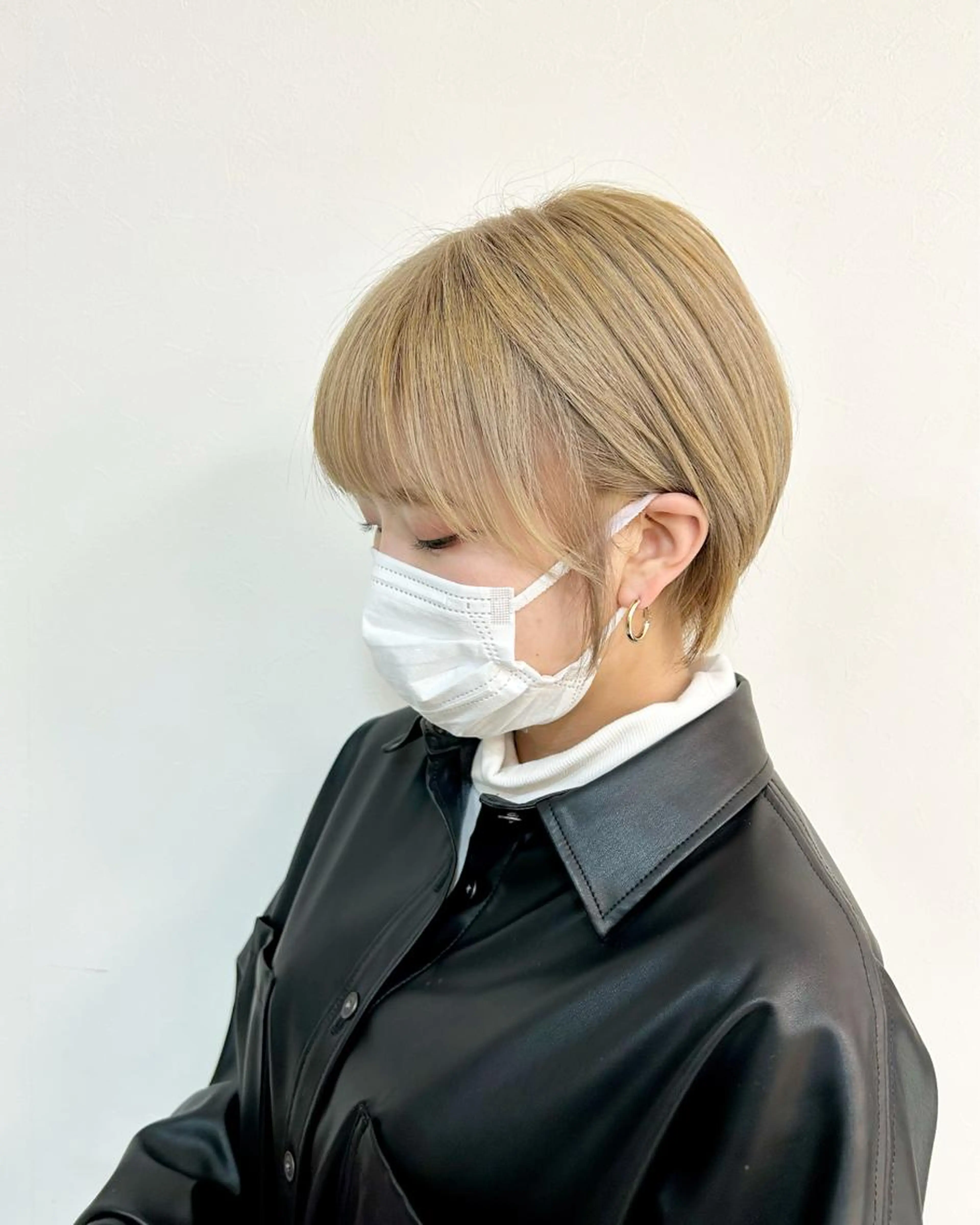【ミニモ限定】💎ケアブリーチ&艶カラー¥13200/お顔周りレイヤー/韓国ヘアの写真