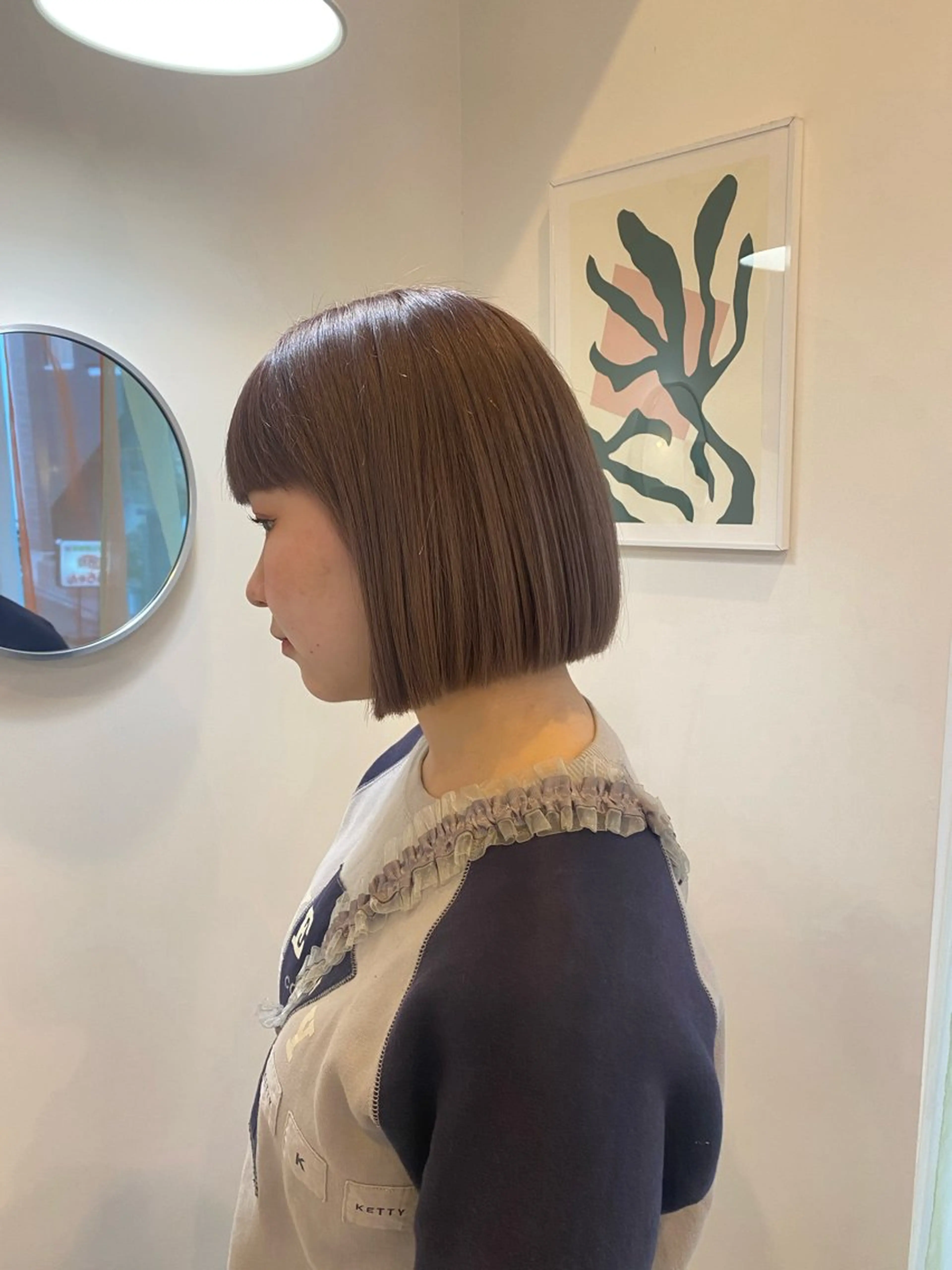 ショート 切りっぱなしボブ ボブ 中津 まどかのヘアスタイル