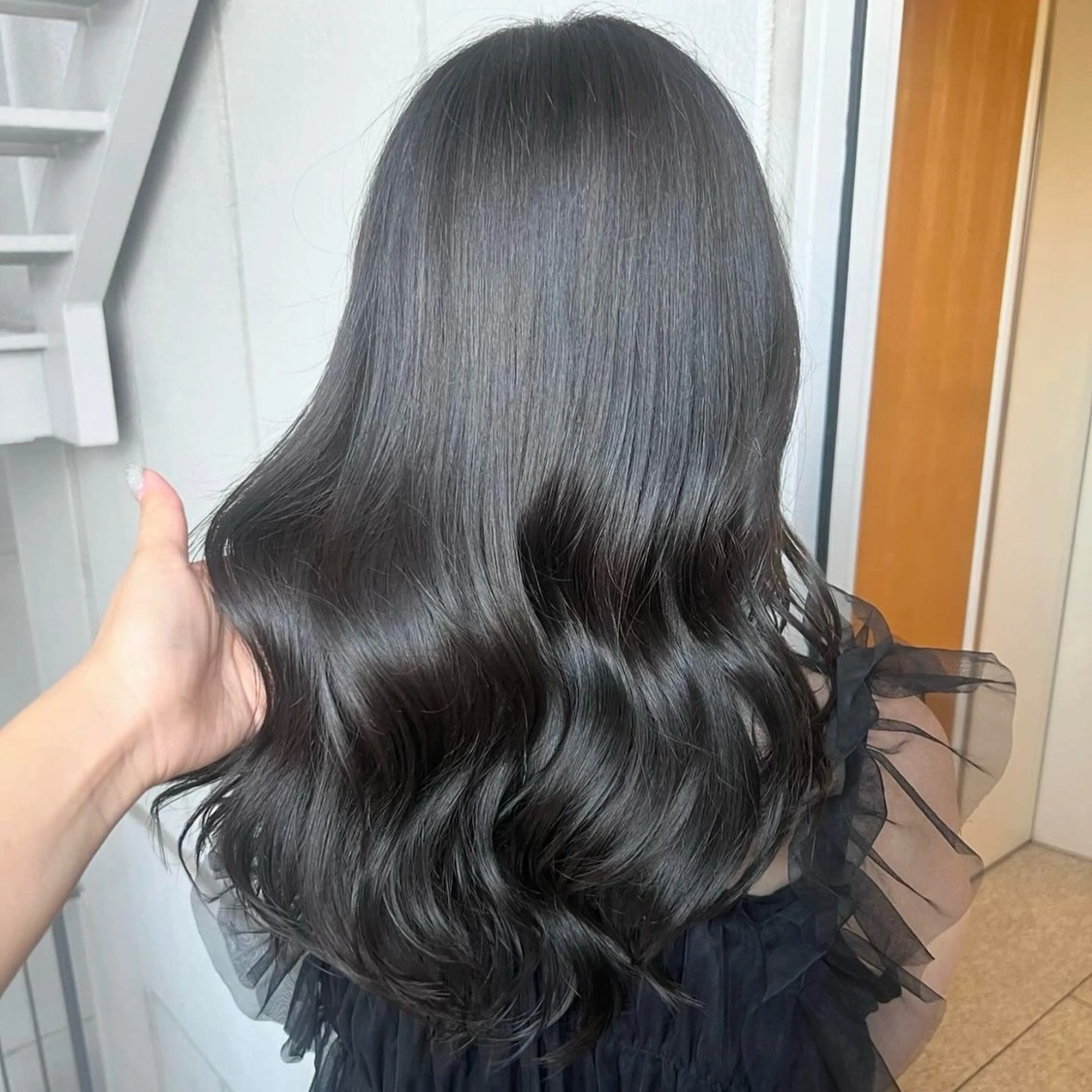 ロング カラー グレージュ ヘアカラー トリートメント akane/ボブ /ブラウンベージュのヘアスタイル