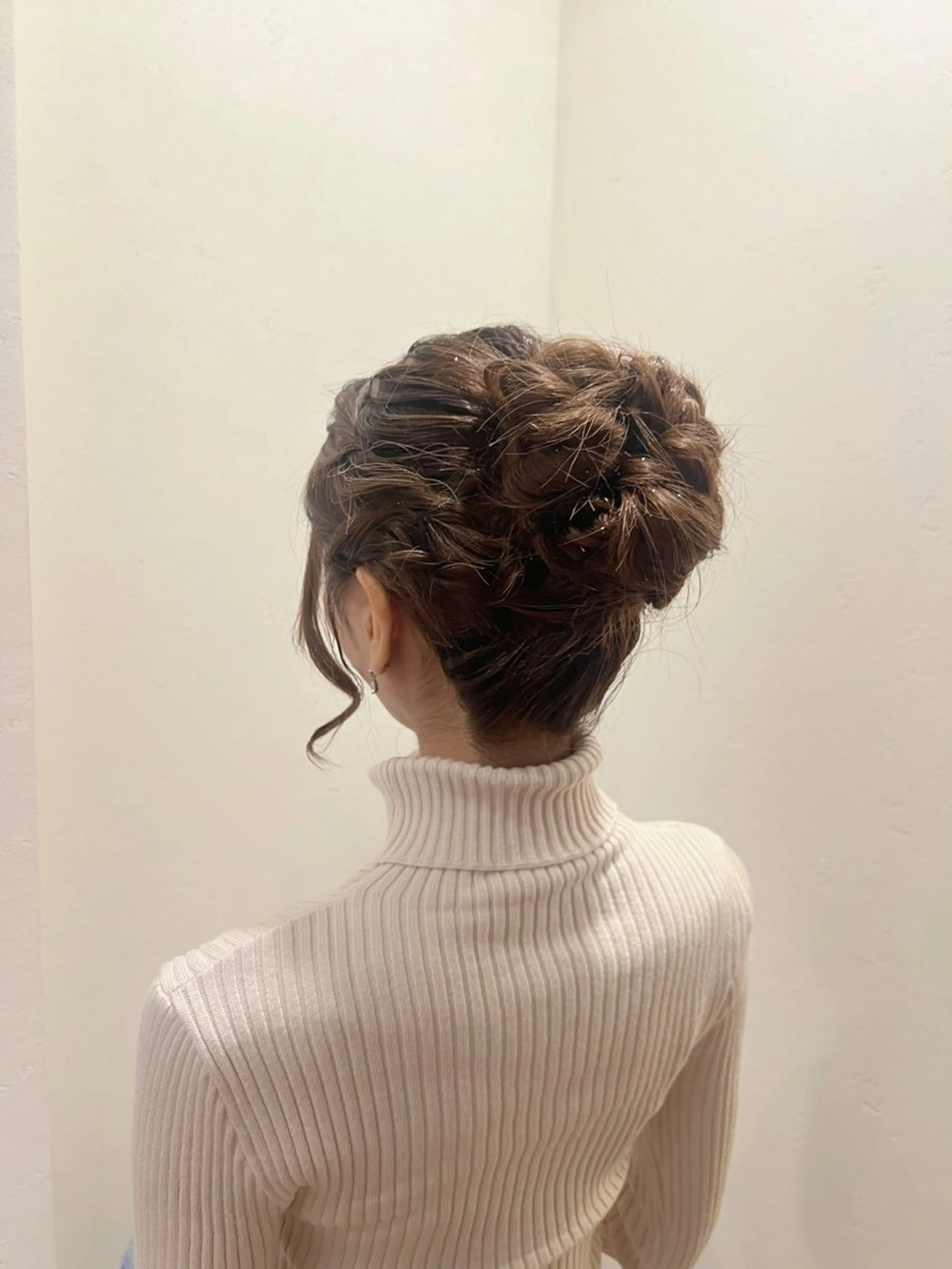 ロング ヘアアレンジ お団子ヘア 水田 芹七のヘアスタイル