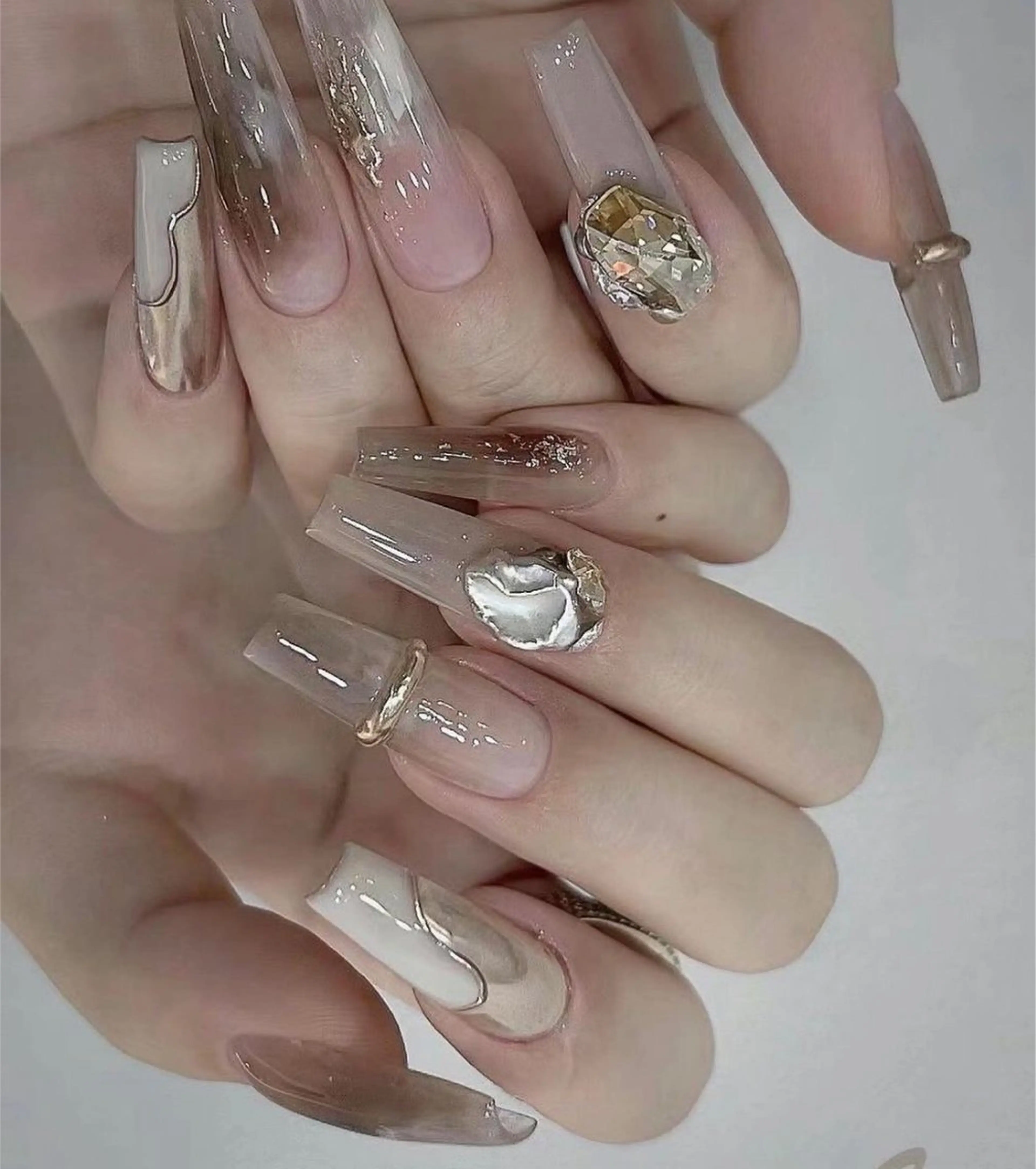 ネイル アートネイル ジェルネイル グラデーション マグネットネイル ニュアンスネイル ハンドネイル Ryu Nail Studio所属・Ryu nail studioのネイルデザイン