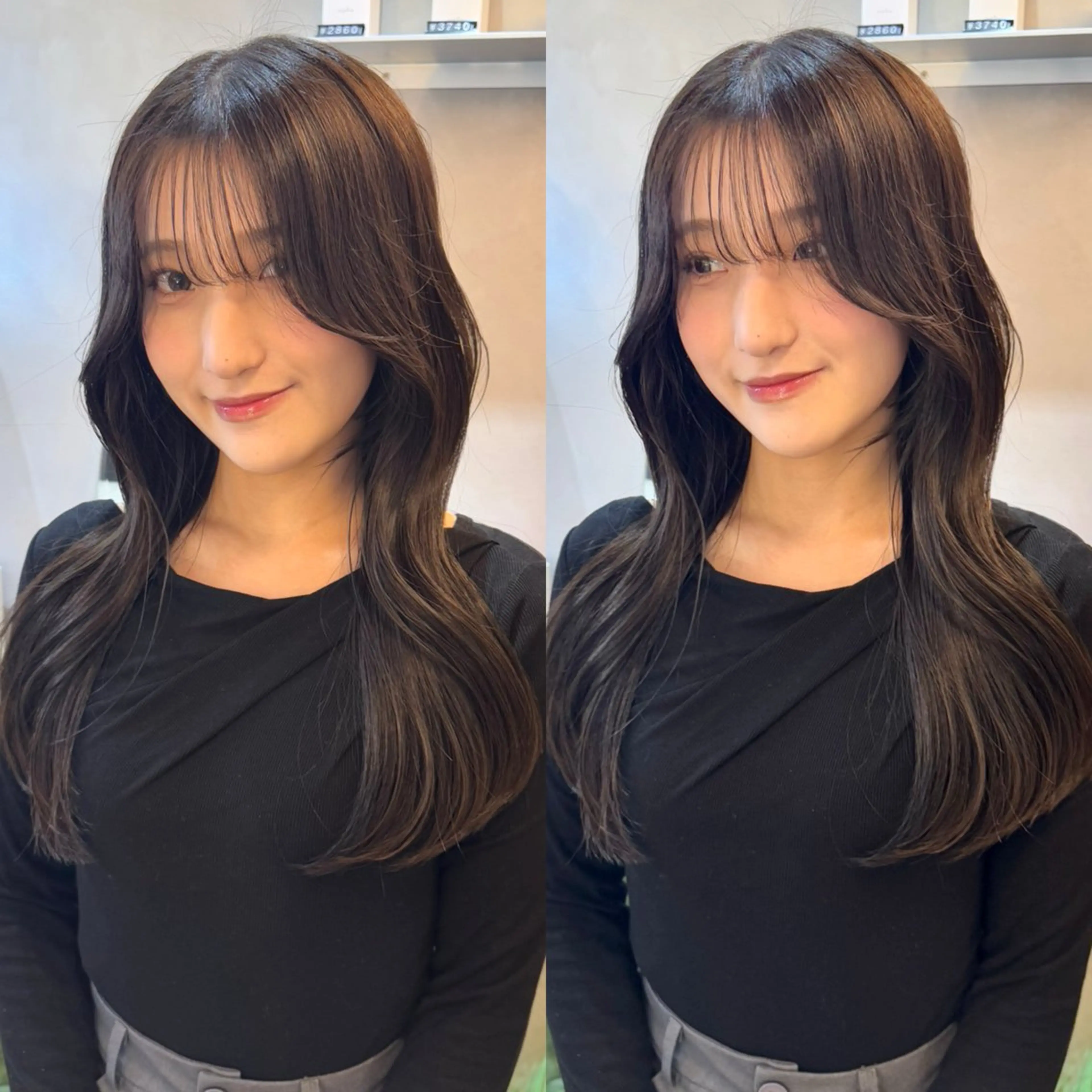 ロング カラー 韓国ヘア🇰🇷/ 顔周り/松田光里のヘアスタイル