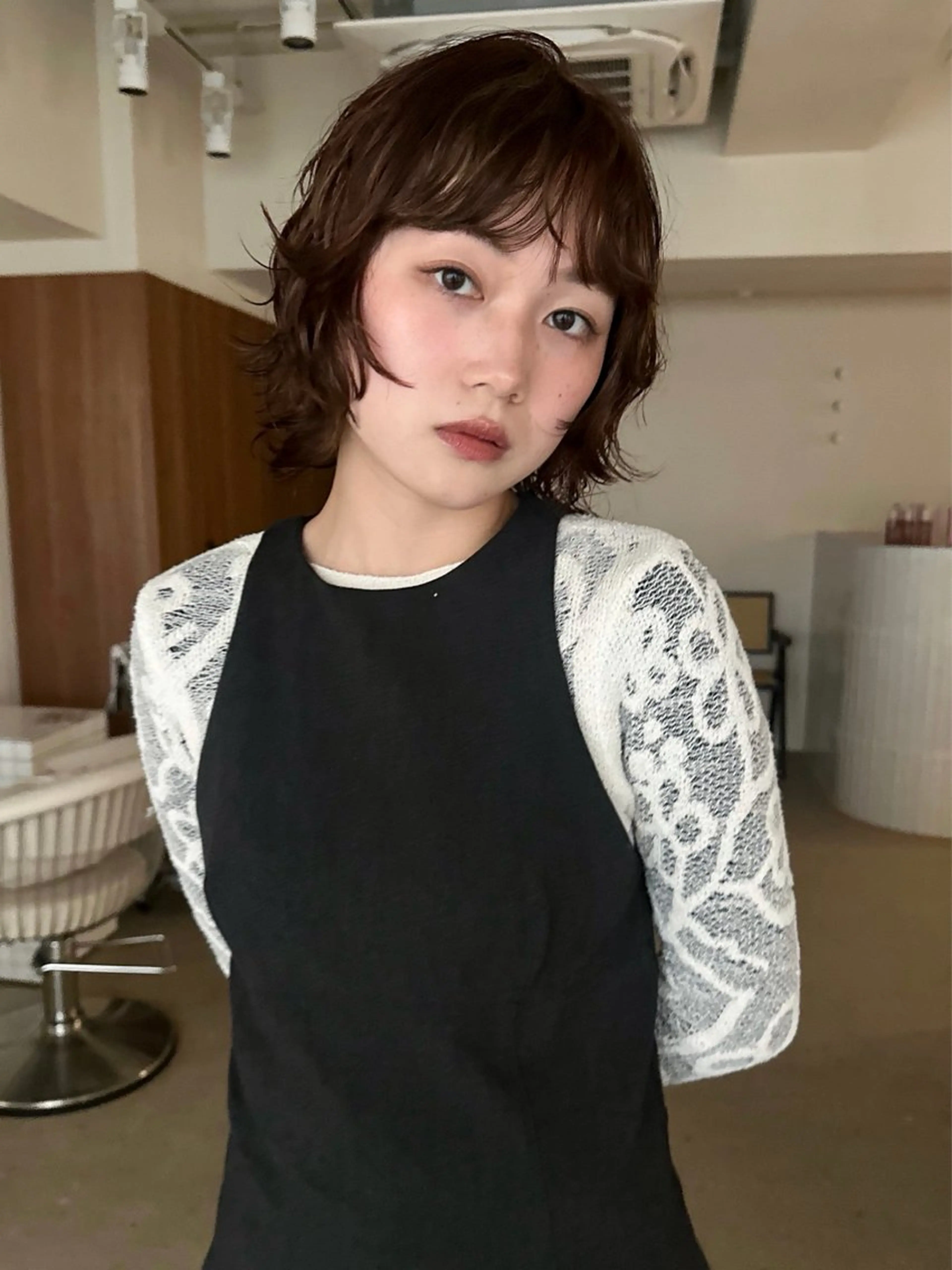 ショート パーマ カット パーマ ボブ/似合わせ レイヤーcocomoのヘアスタイル