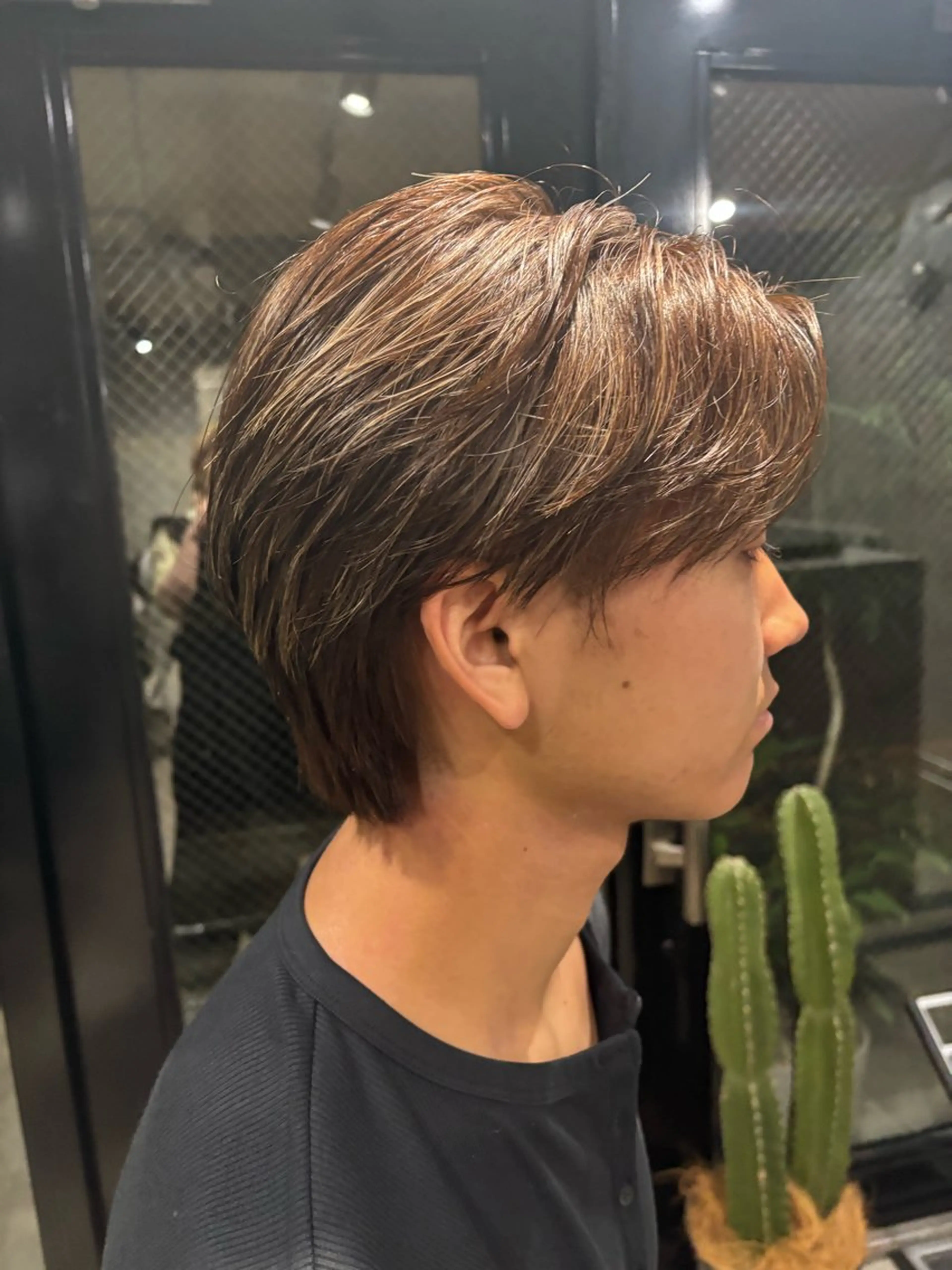 ショート カラー メンズ メンズハイライト ハイライトカラー ハイライト デザインカラー みさのヘアスタイル