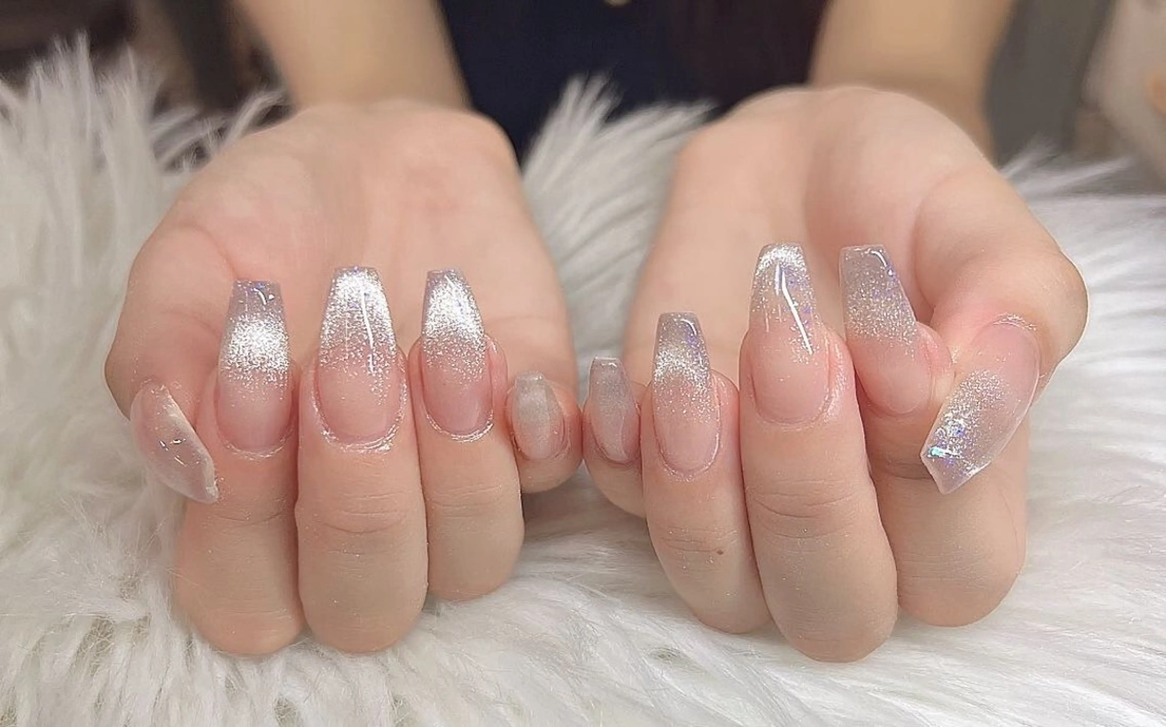 ネイル チークネイル 長さ出し フラッシュネイル フットネイル フレンチネイル Niko nailサロンのネイルデザイン