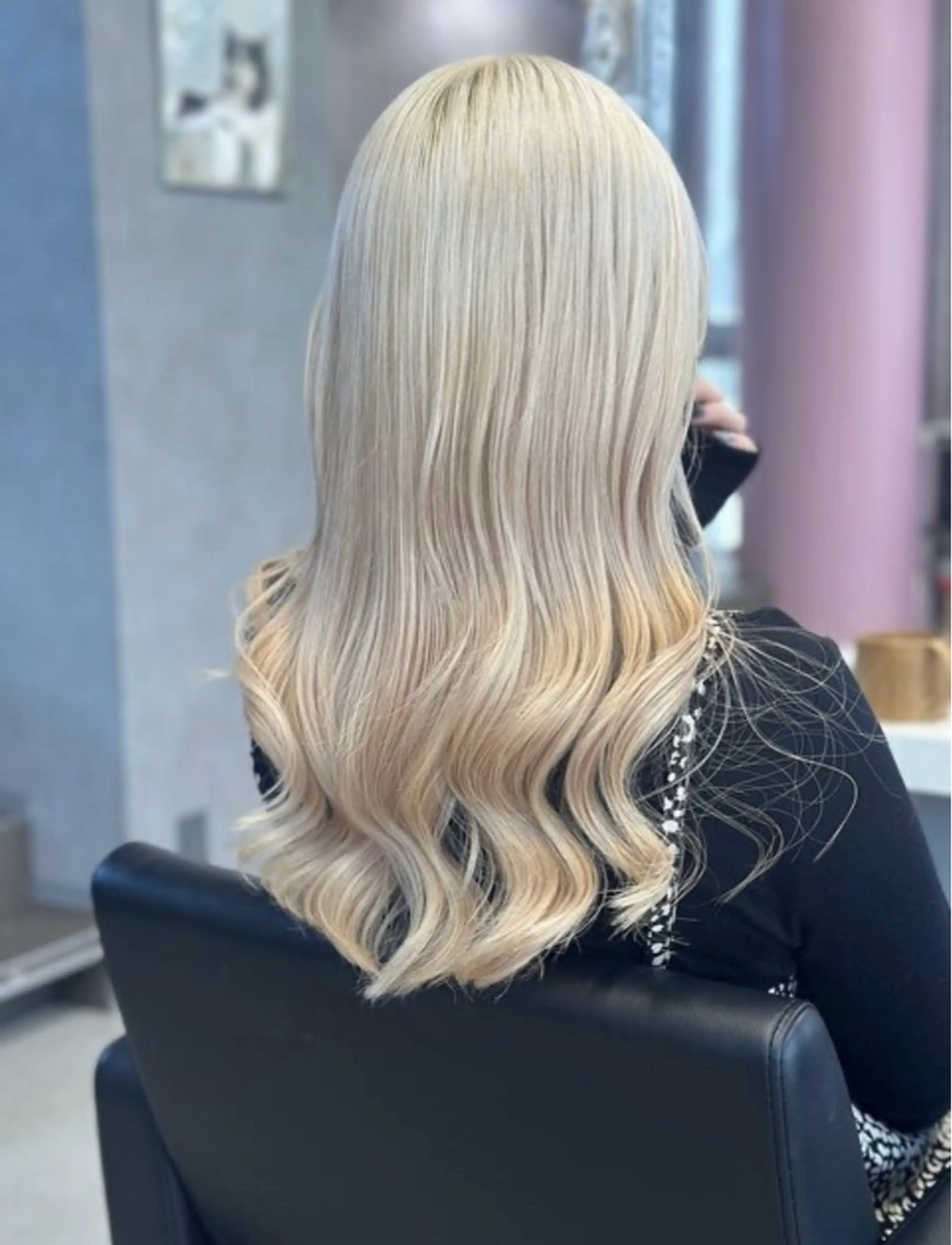 ロング カラー 透明感/グレージュ /韓国レイヤー🪽のヘアスタイル