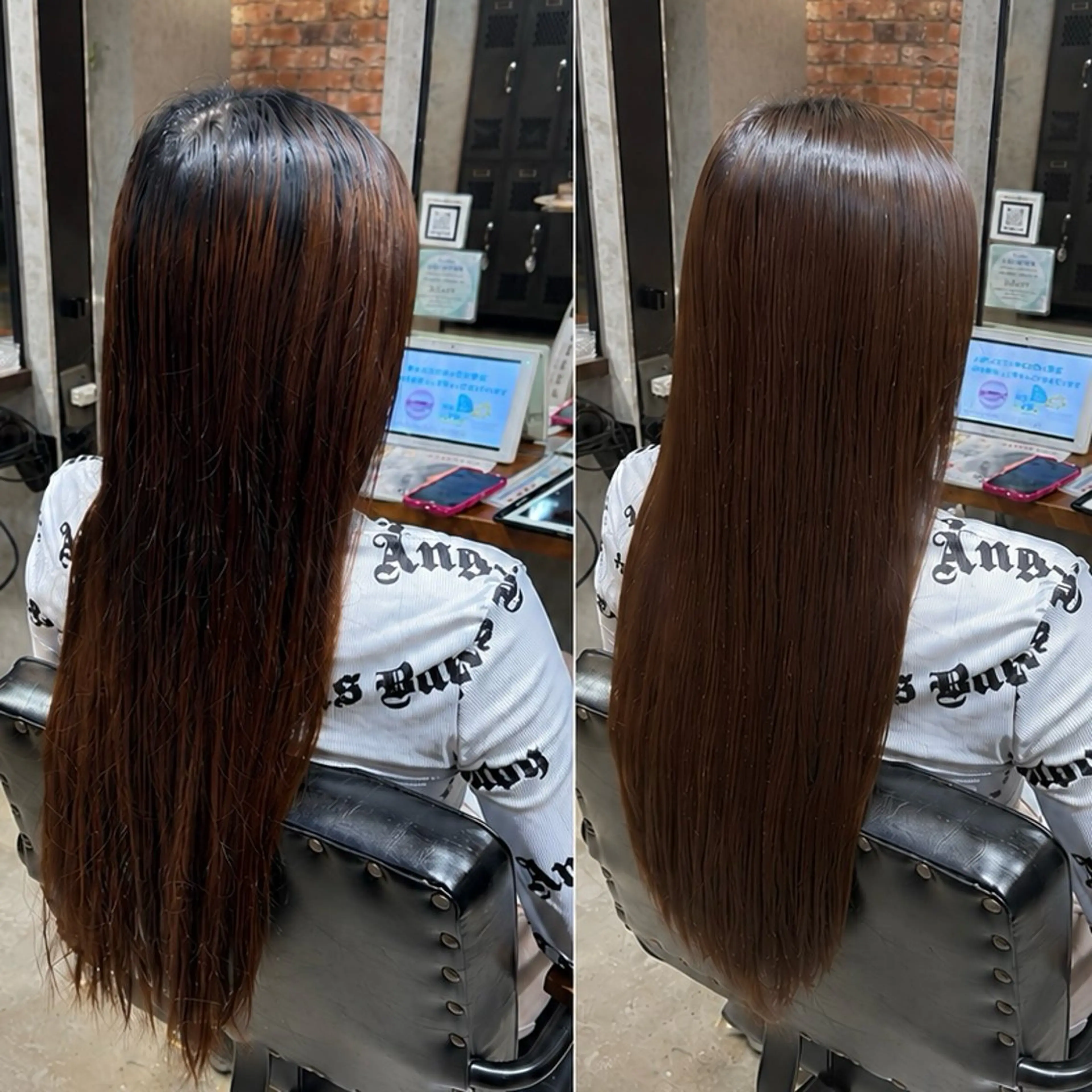 カラー ブリーチ ブラウンカラー ショコラブラウン 透明感カラー ブリーチなしカラー ヘアカラー 透明感カラー🫧 AOのヘアスタイル