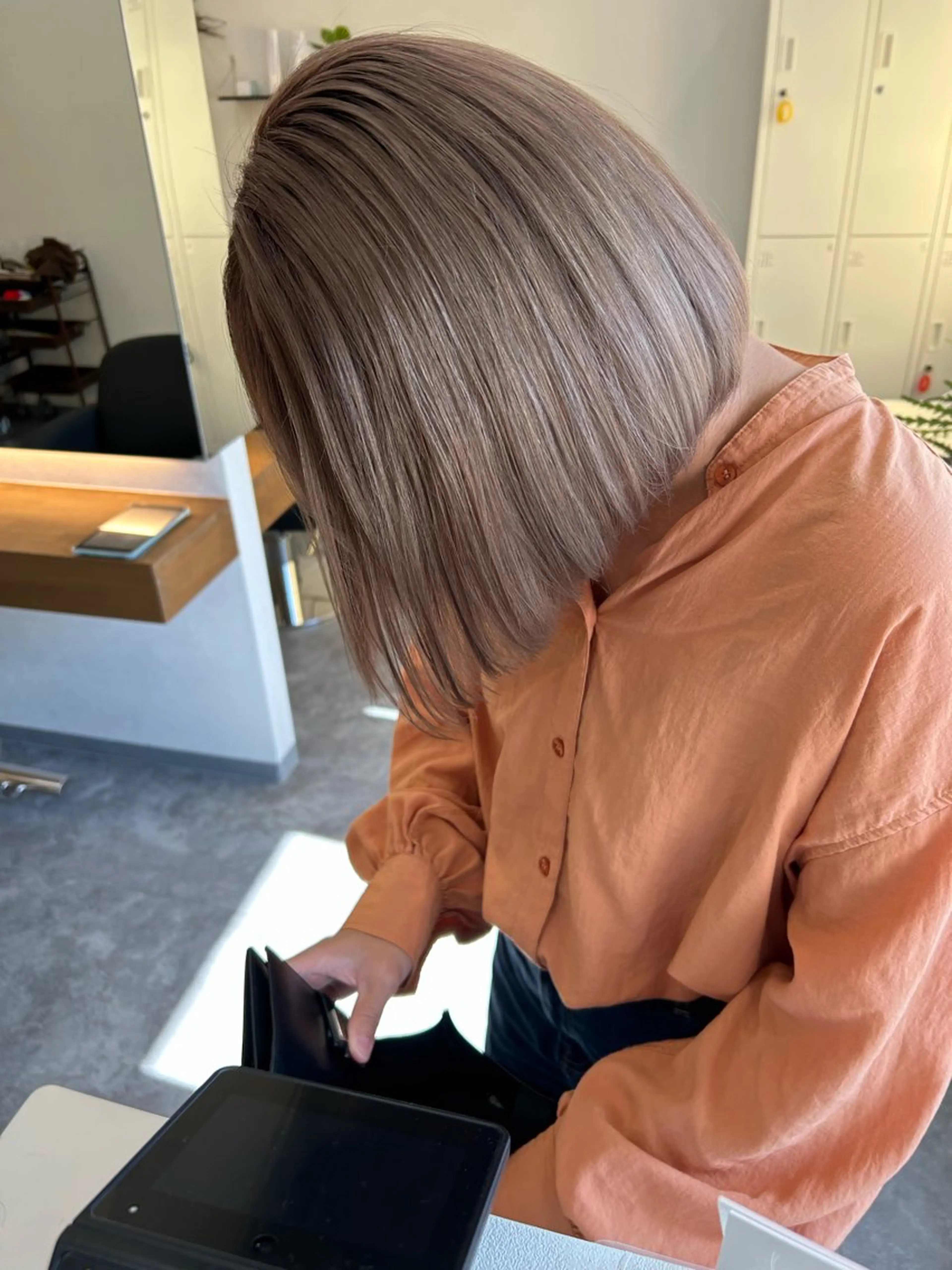 ショート ショートボブ 韓国風カラー ボブ ハイライト 髪質改善 カット ヘアカラー トリートメント ヘアセット hair terra ce M奈良店のヘアスタイル