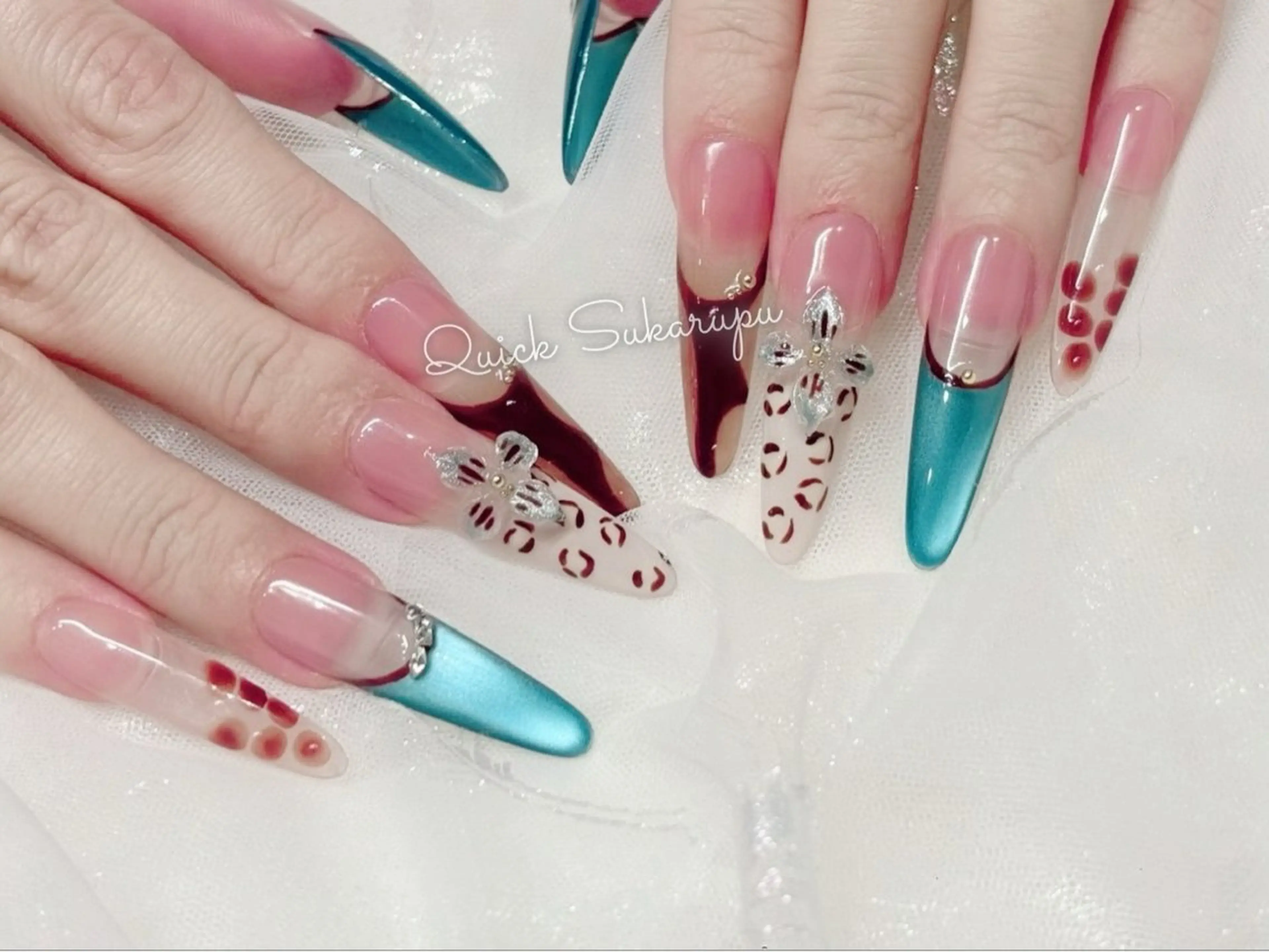 ロング ロング Quick Sukarupuのネイルデザイン